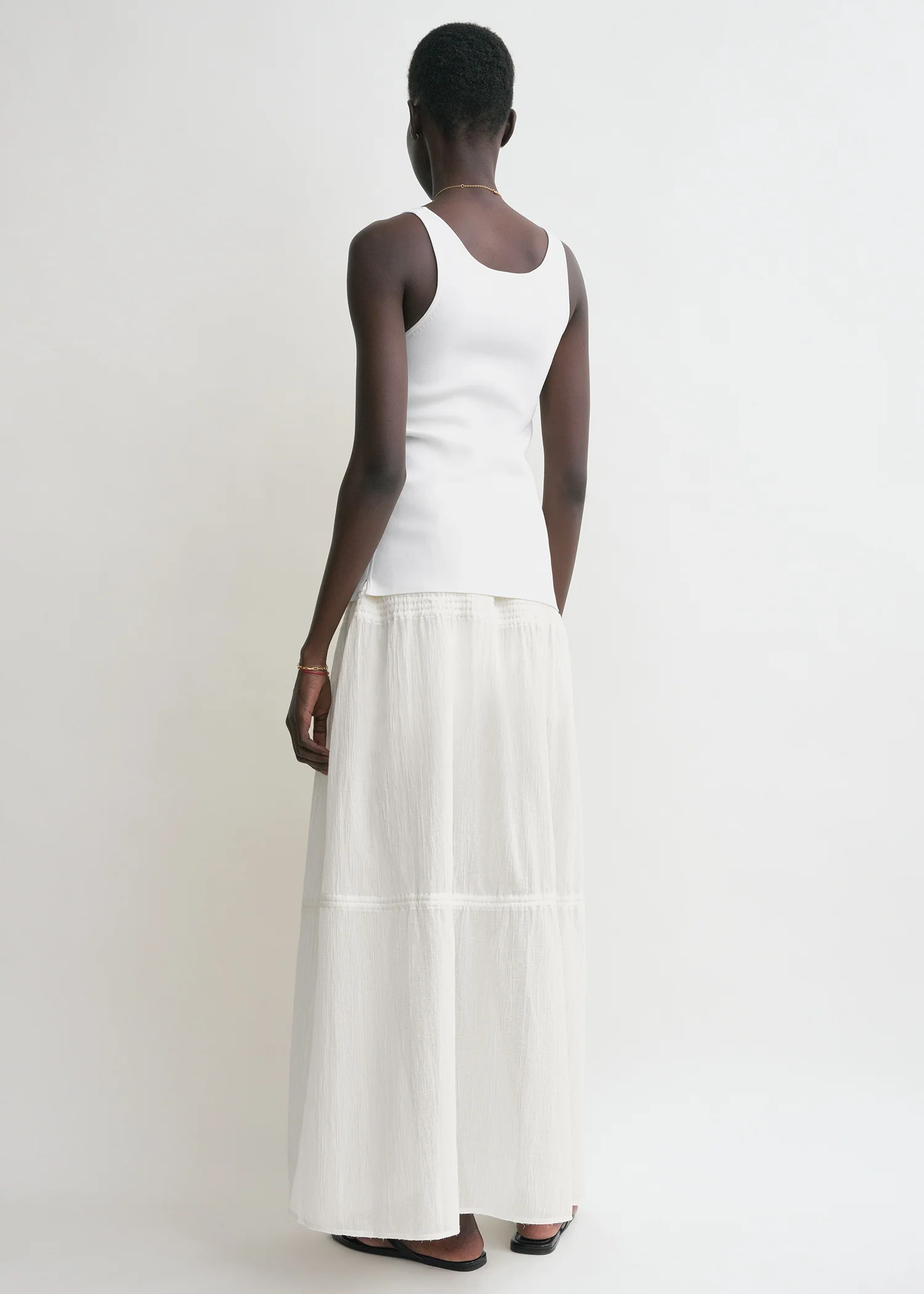 Drawstring skirt off-white - Image 3