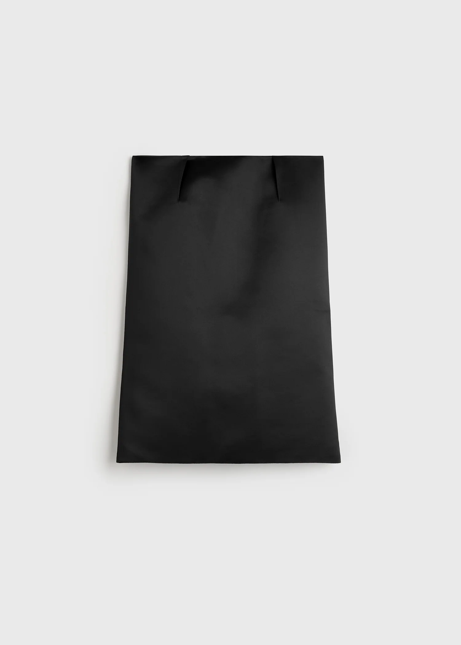 Duchess satin pencil skirt black - Image 5