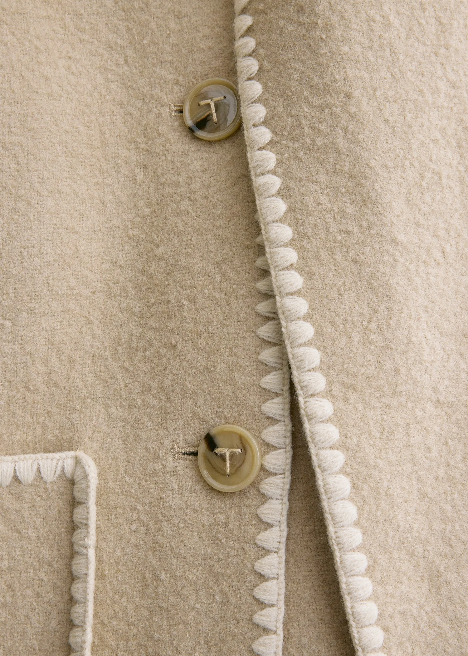 Embroidered scarf jacket harvest - Image 5