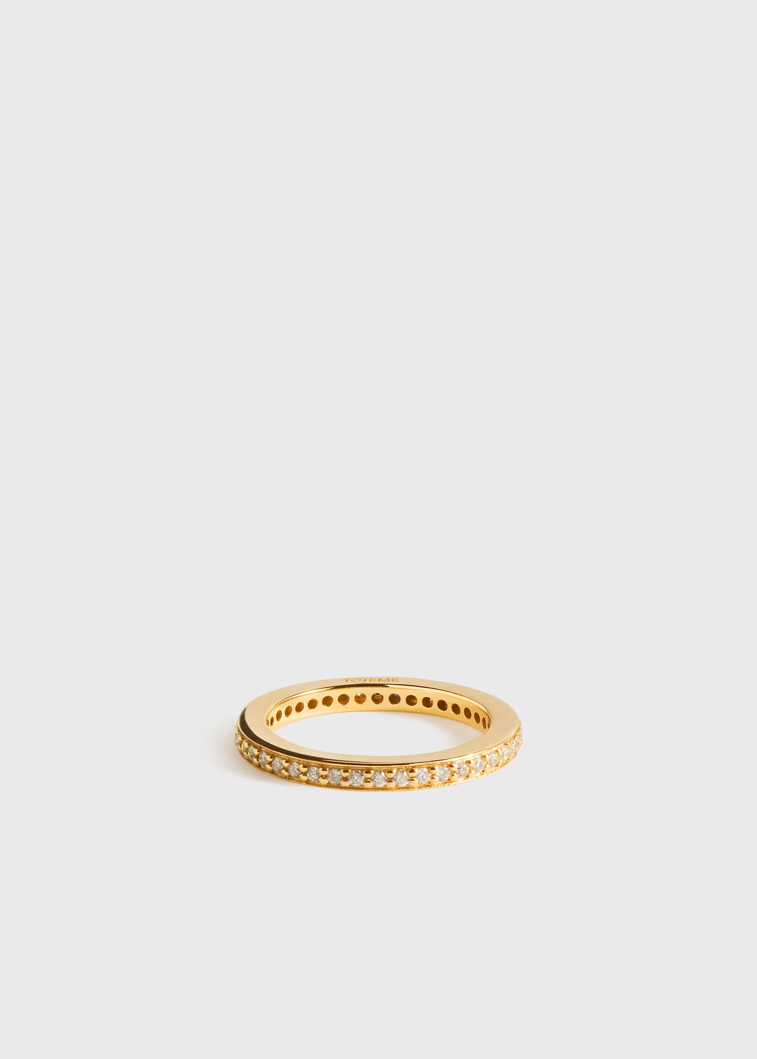 Eternity diamond midi ring 18kt gold - Image 9