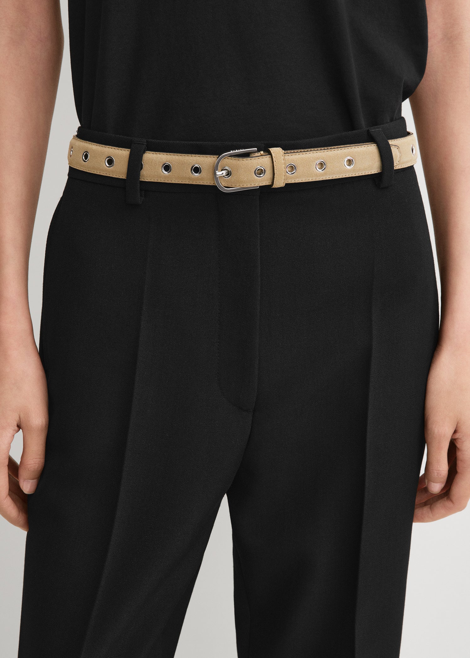 Eyelet belt caramel - Image 2