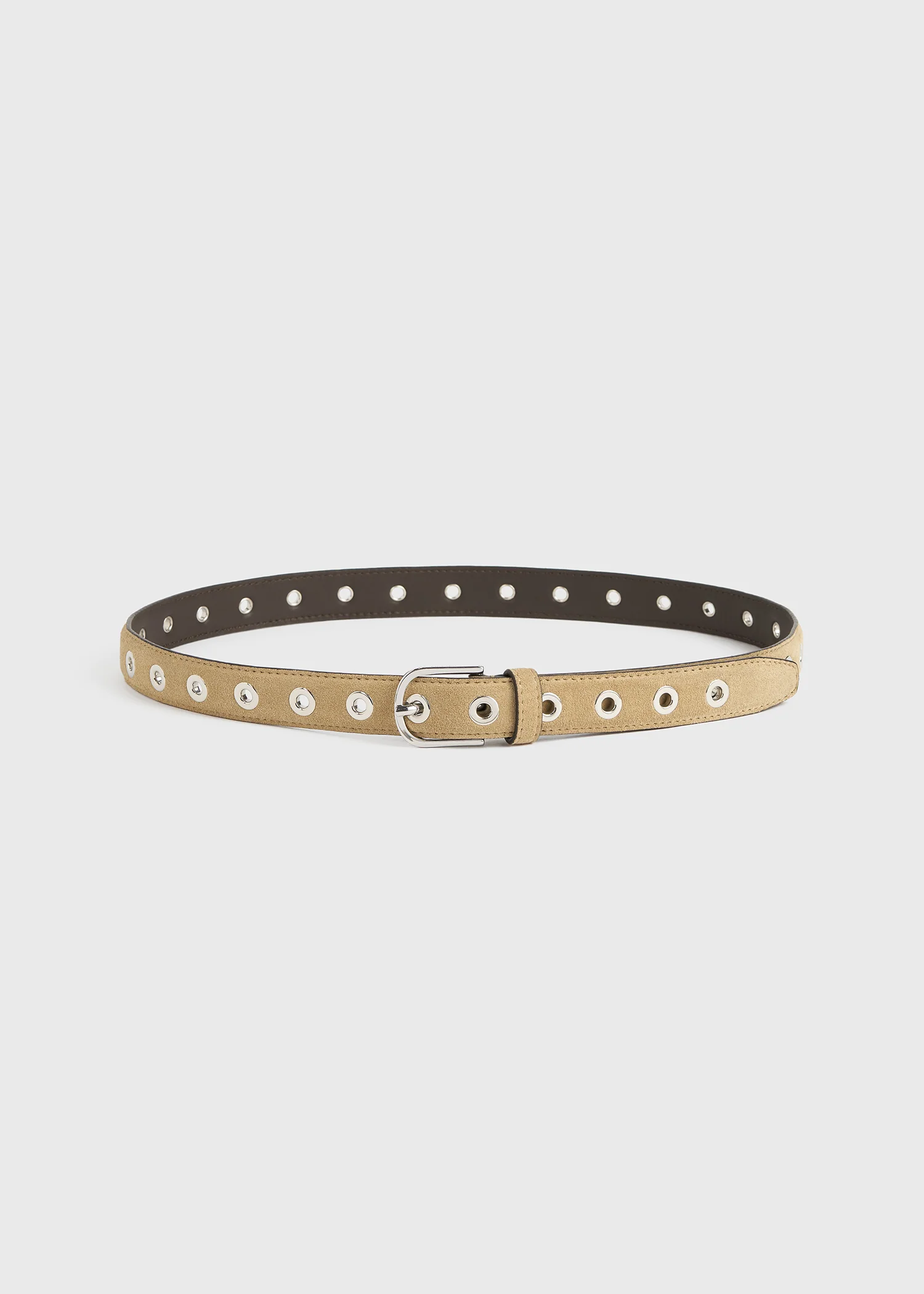 Eyelet belt caramel - Image 3