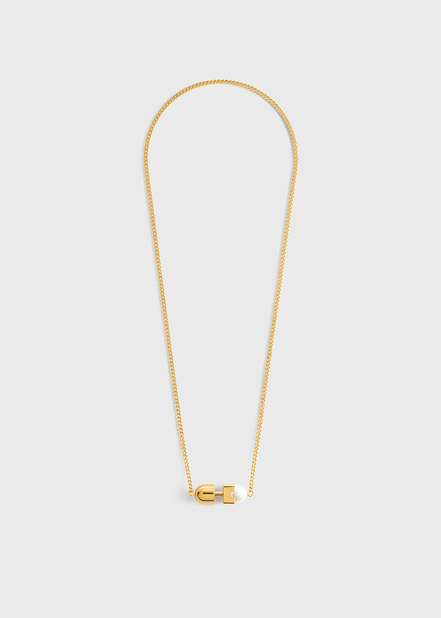Faux pearl necklace white - Image 9