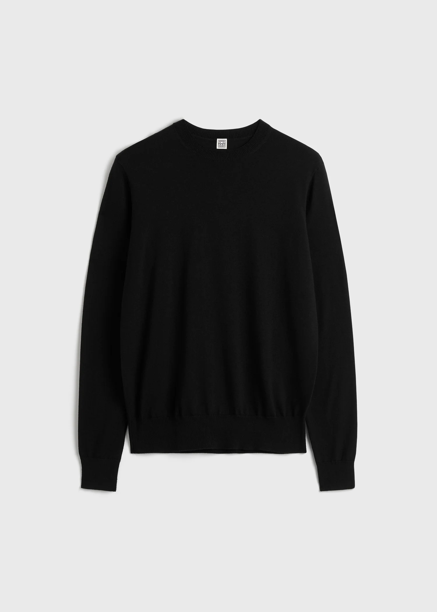 Fine crew knit black - Image 5