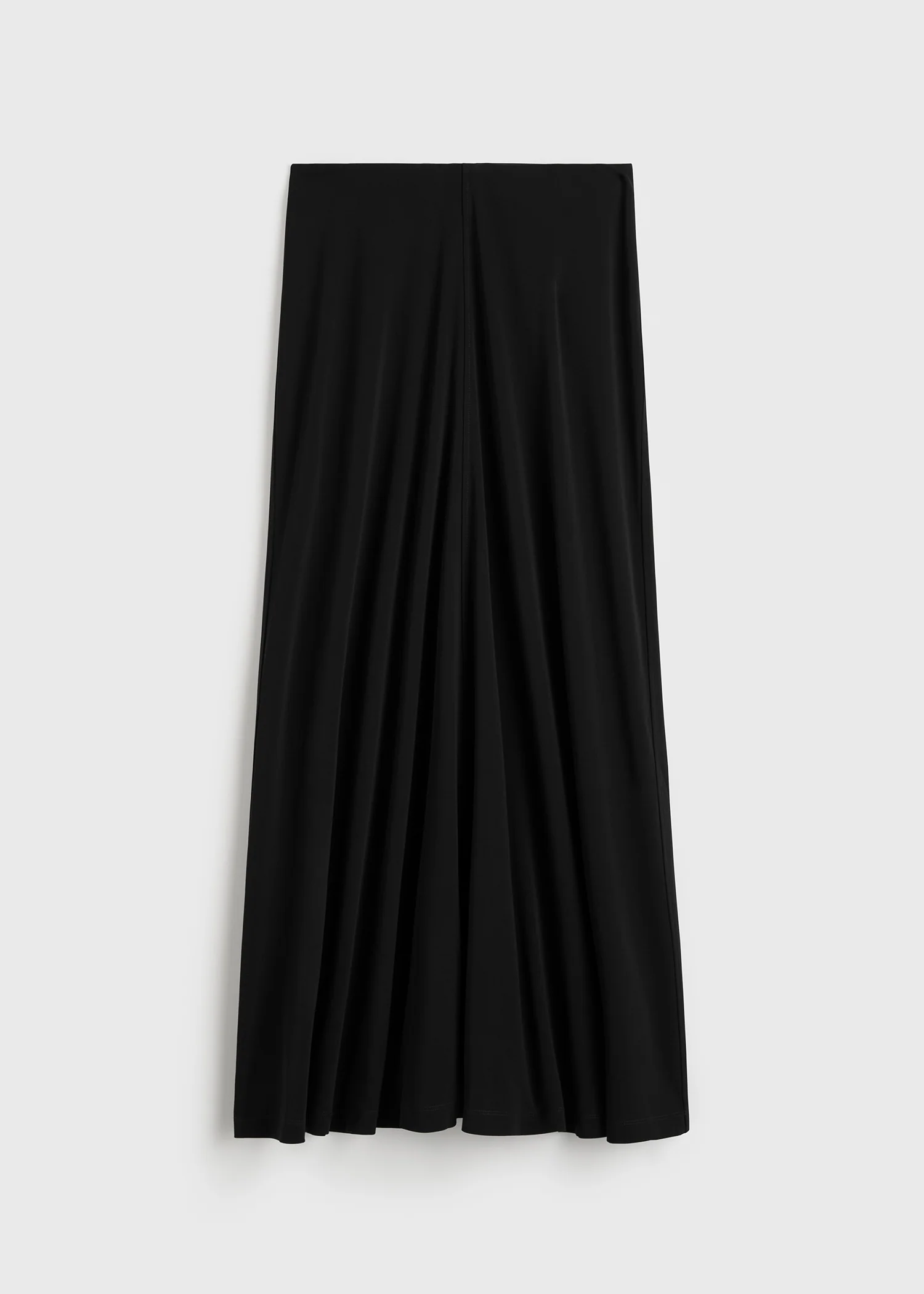 Flared jersey skirt black - Image 6