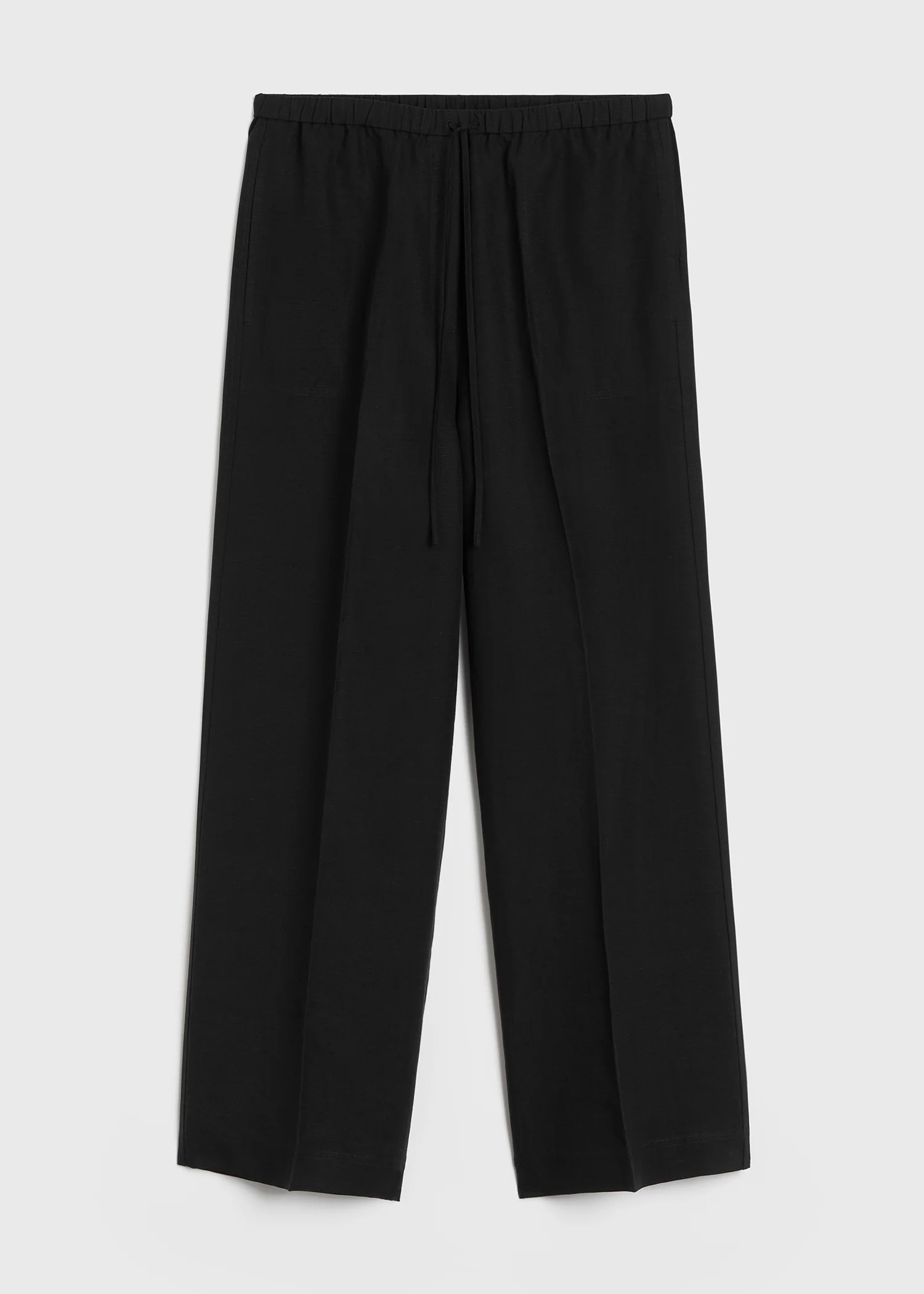 Fluid drawstring trousers black - Image 5