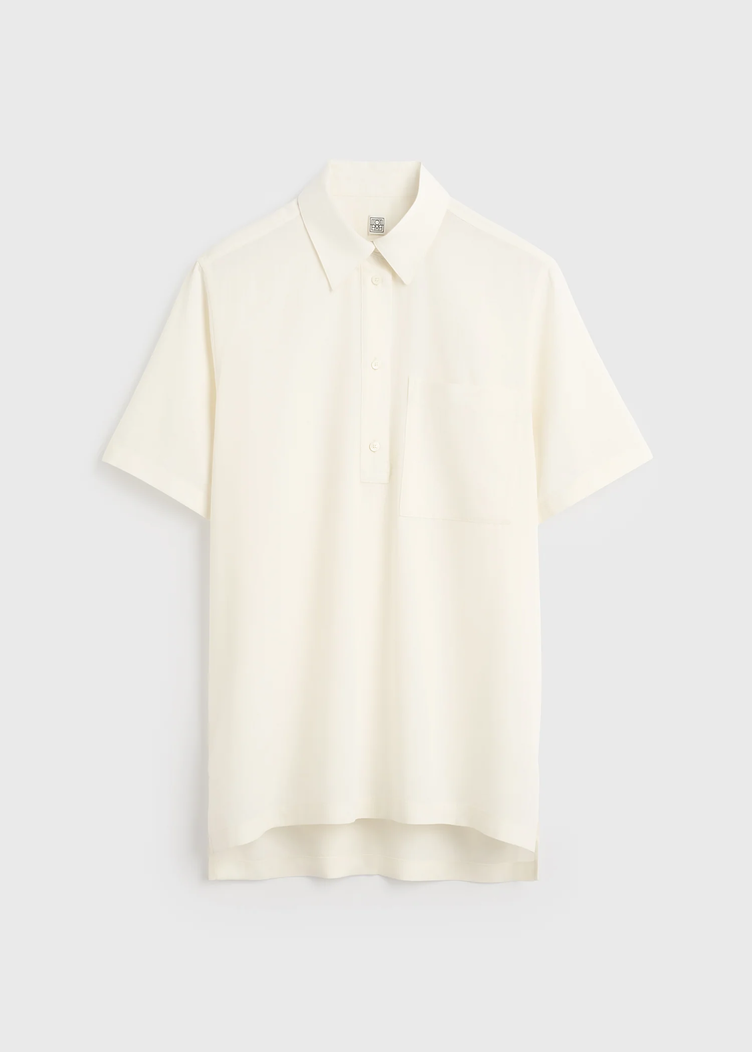 Fluid polo shirt ecru - Image 6