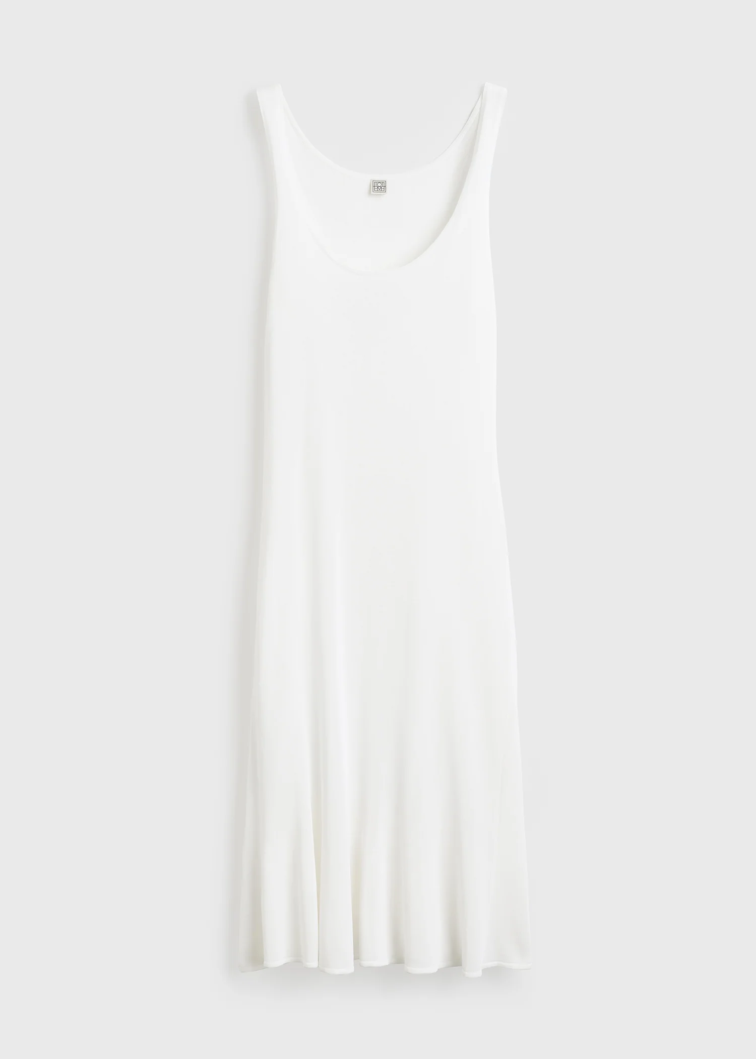 Fluted hem dress optic white petite - Image 6