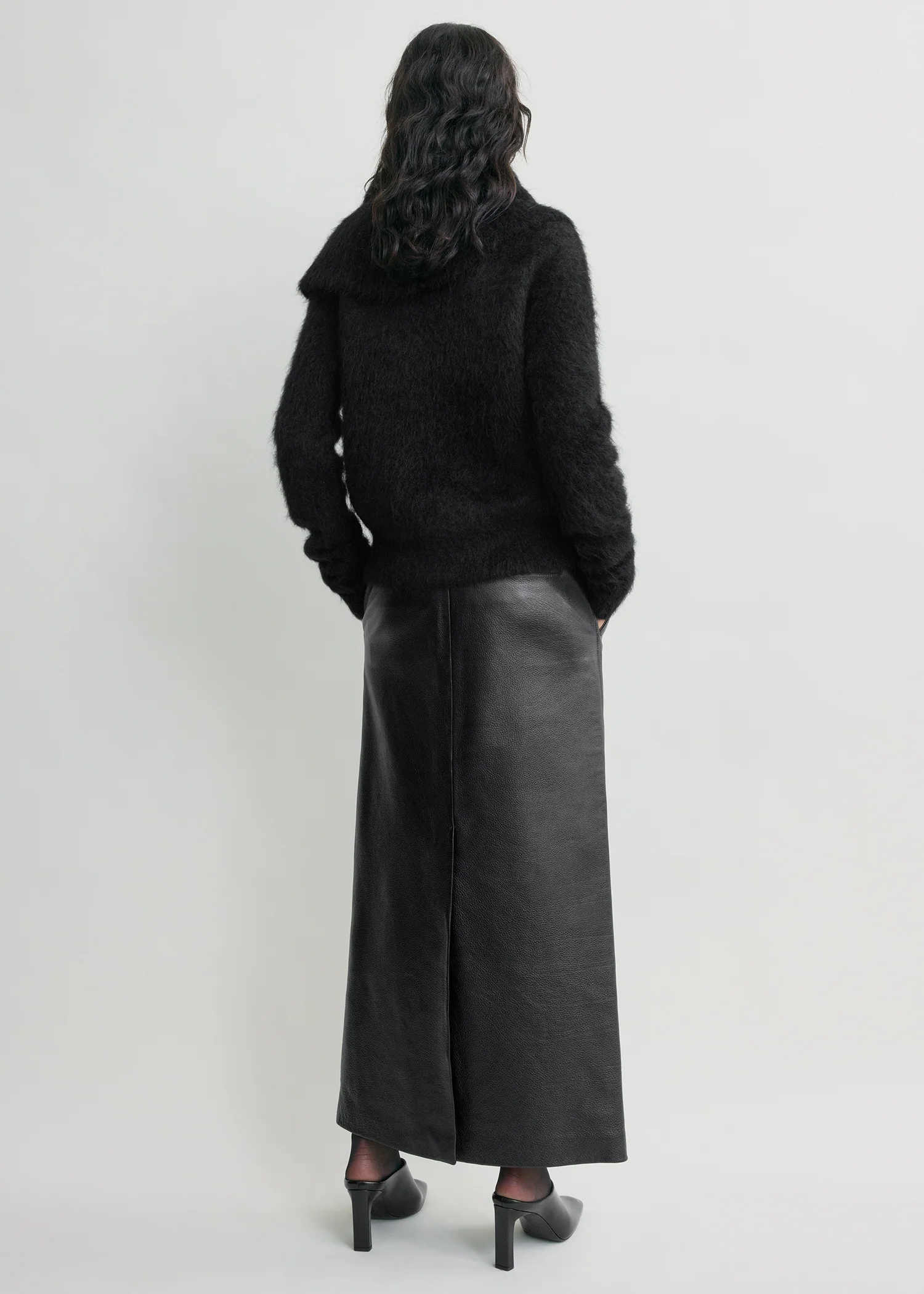 Funnel alpaca-blend knit black - Image 3