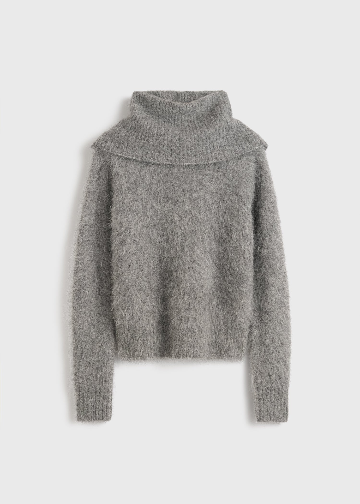 Funnel alpaca-blend knit grey - Image 5