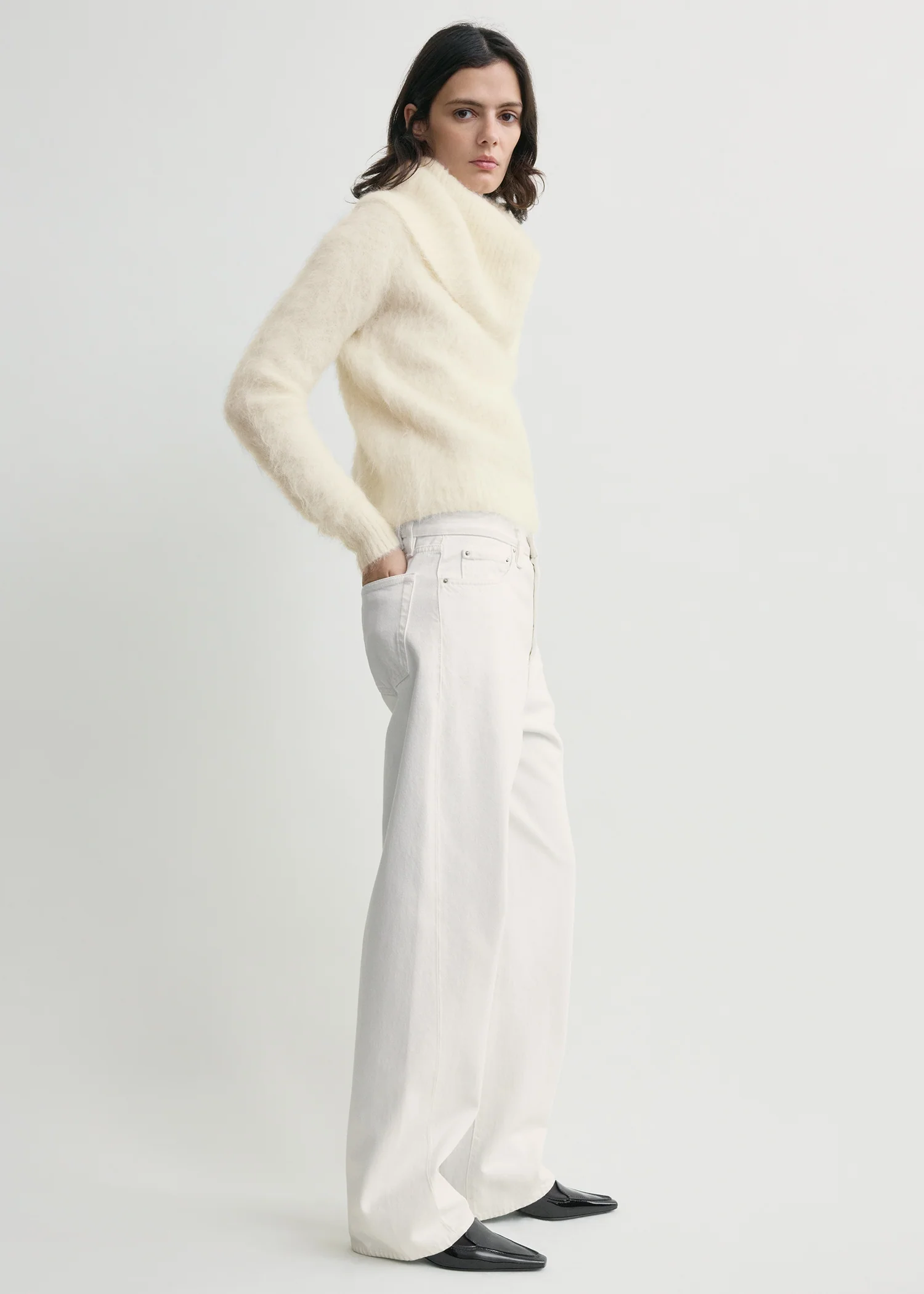Funnel alpaca-blend knit milk - Image 2