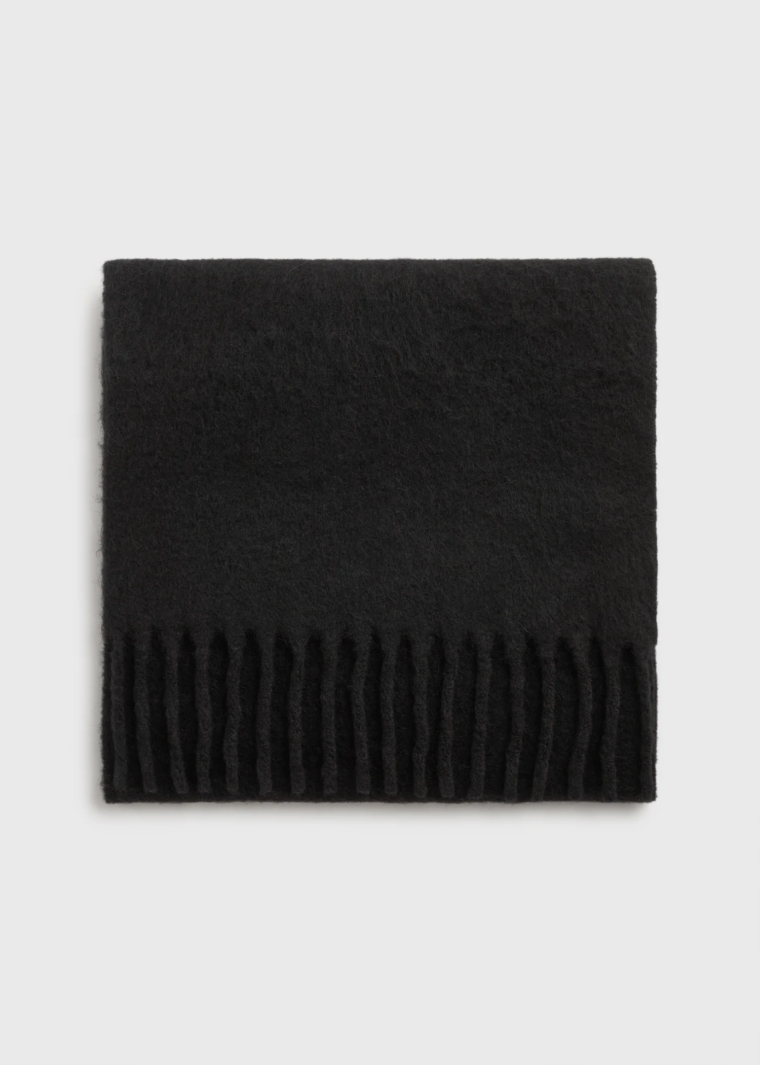 Fuzzy scarf black - Image 4