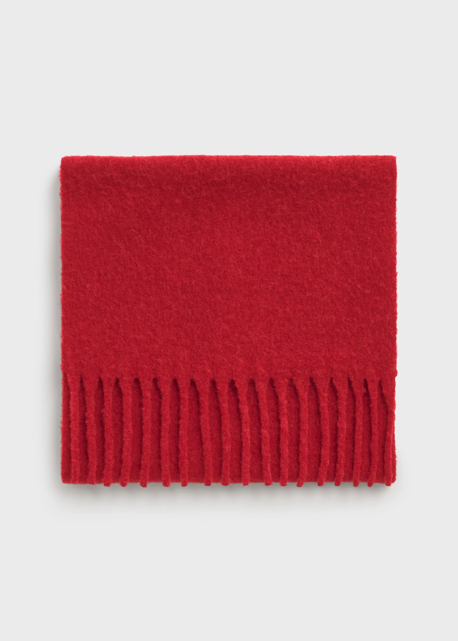 Fuzzy scarf red - Image 4