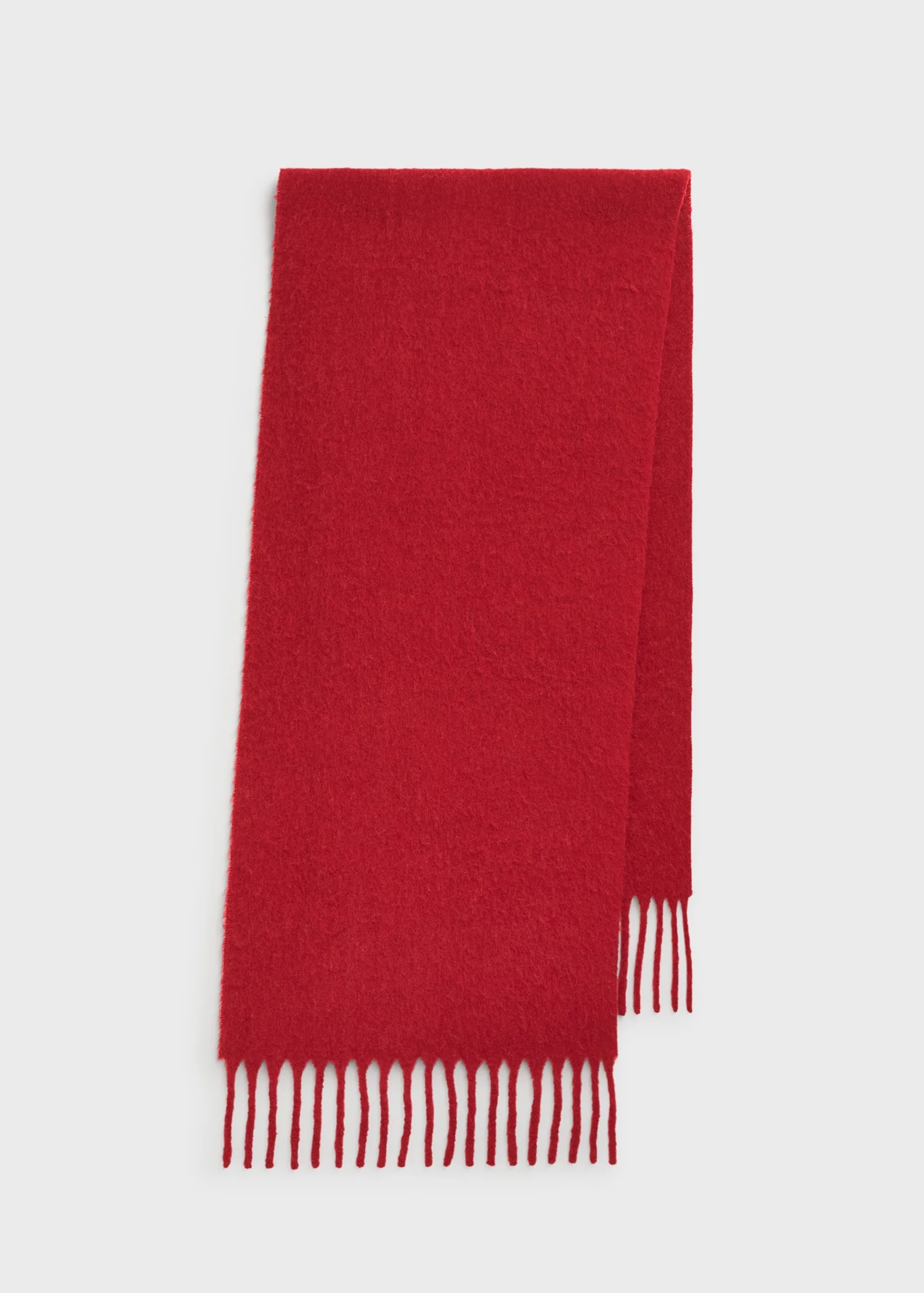 Fuzzy scarf red - Image 6