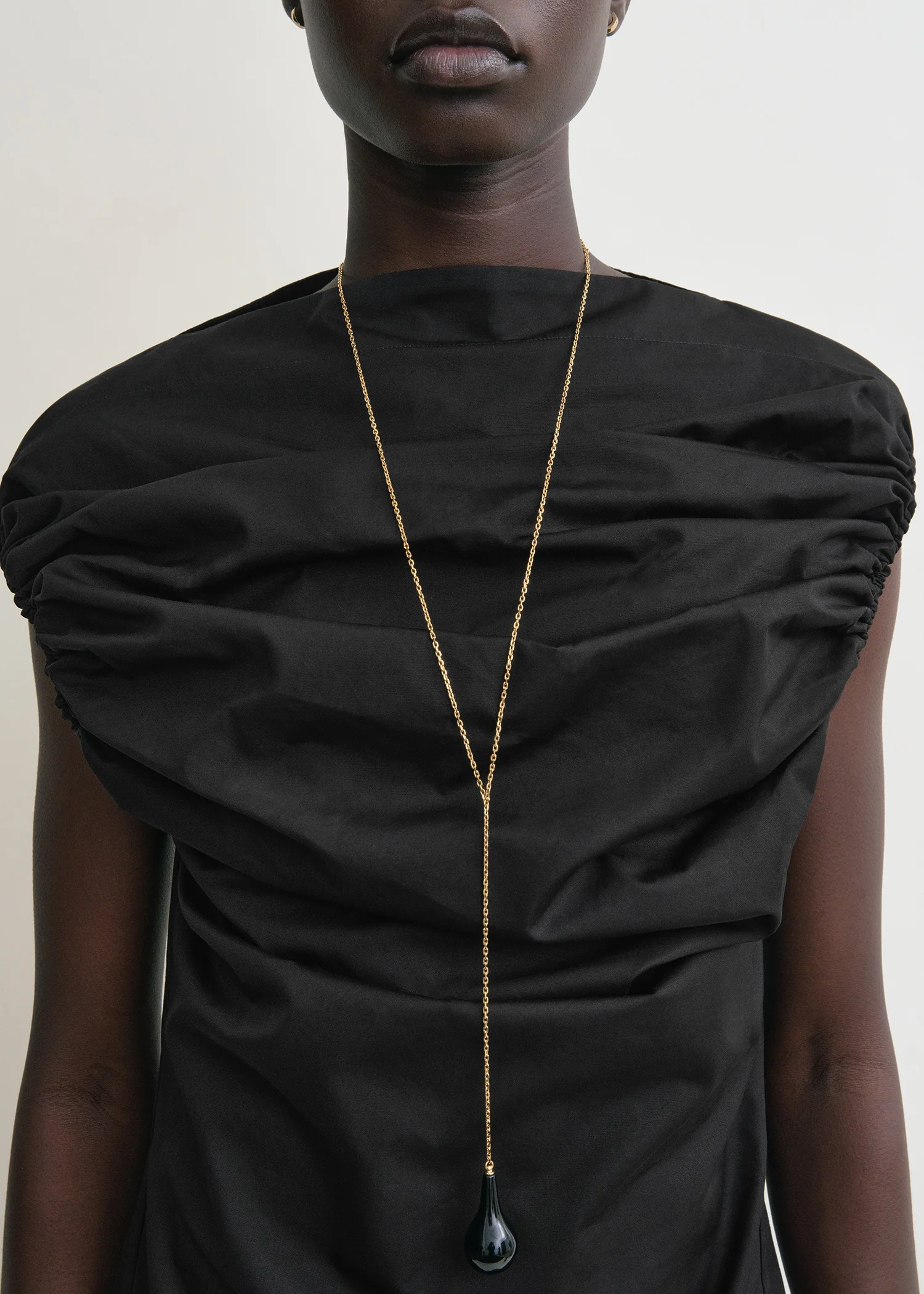 Gathered top black - Image 4