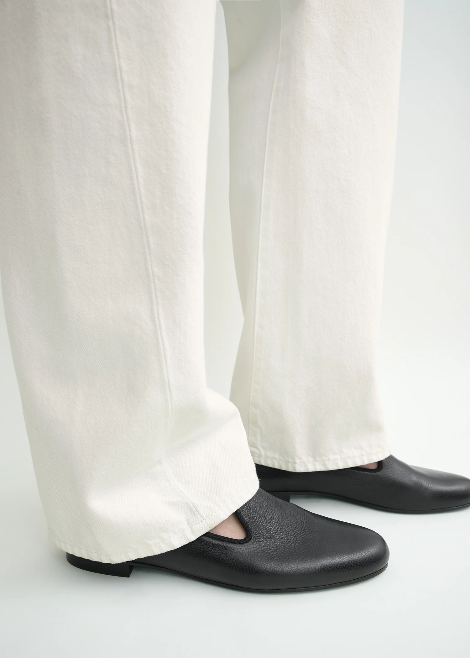Grained-leather loafers black - Image 3