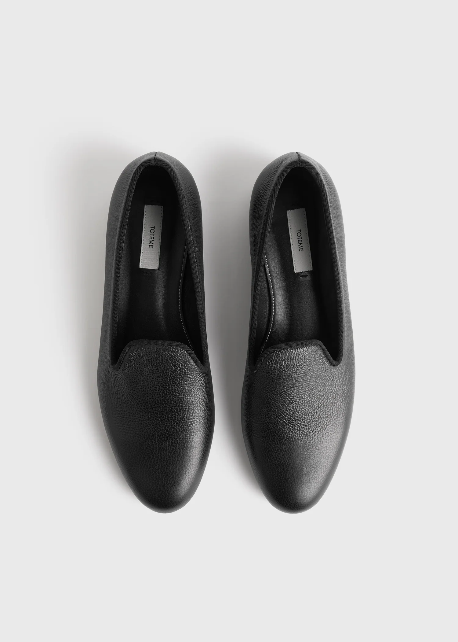 Grained-leather loafers black - Image 4