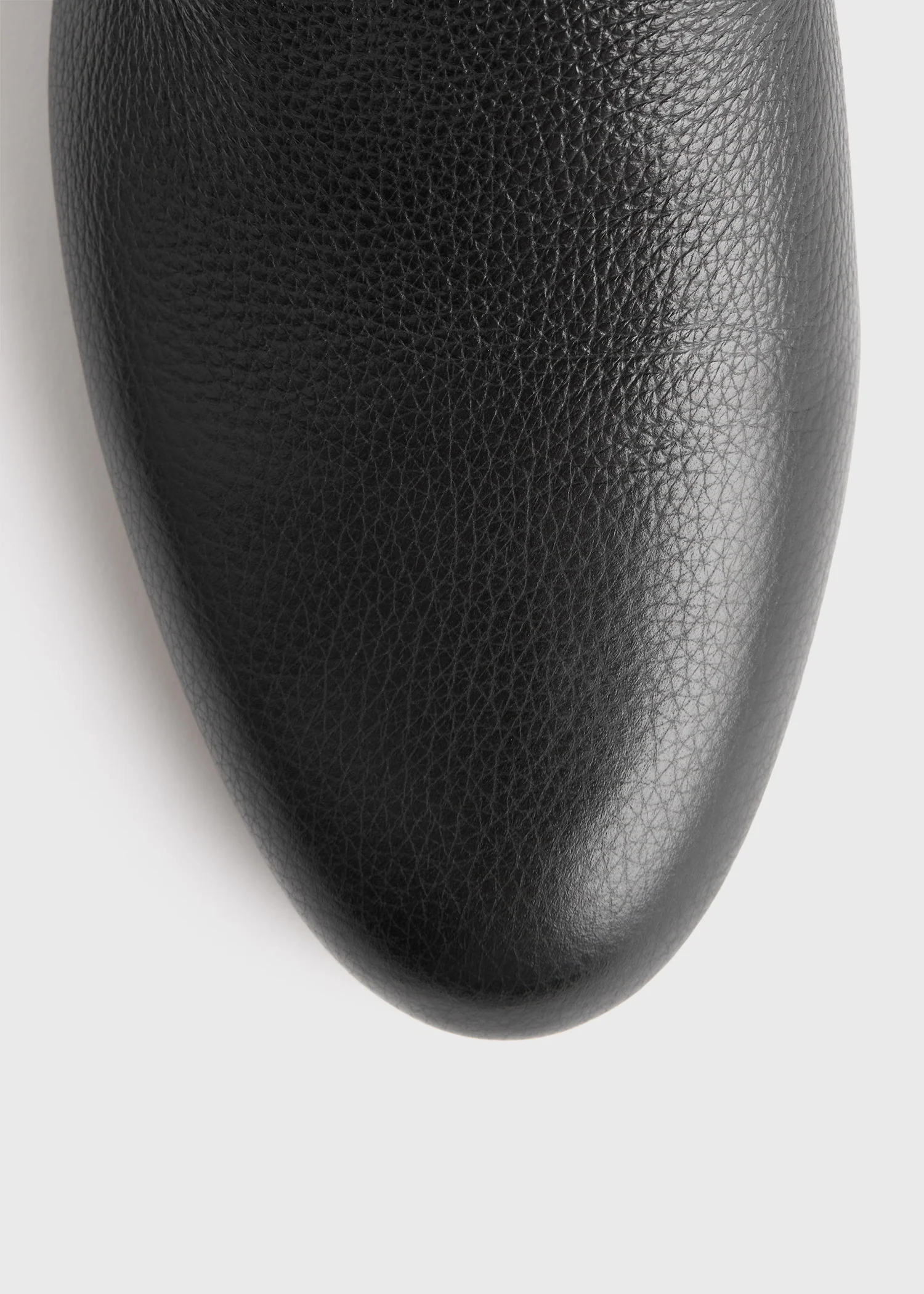 Grained-leather loafers black - Image 5