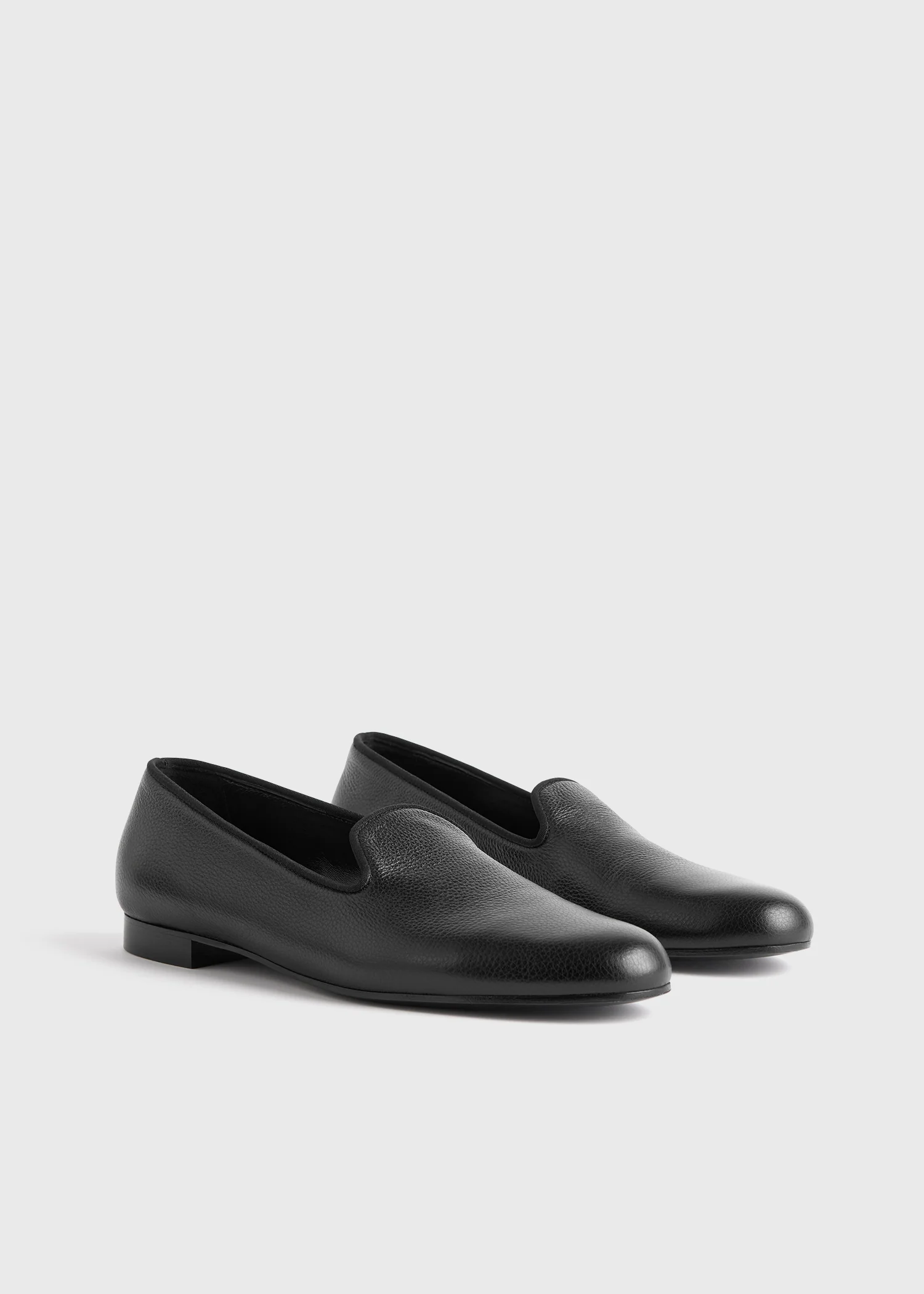 Grained-leather loafers black - Image 7