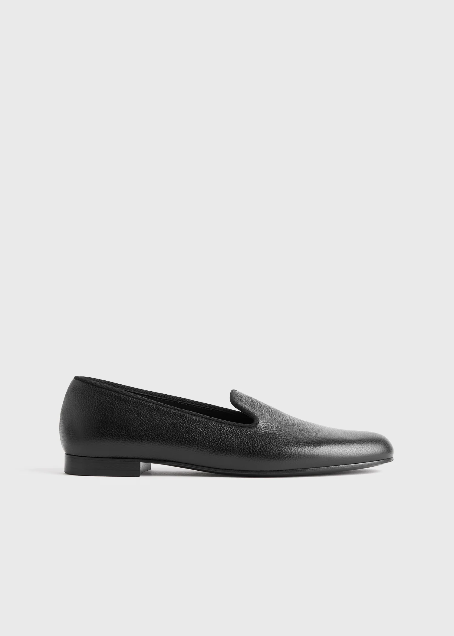 Grained-leather loafers black - Image 8