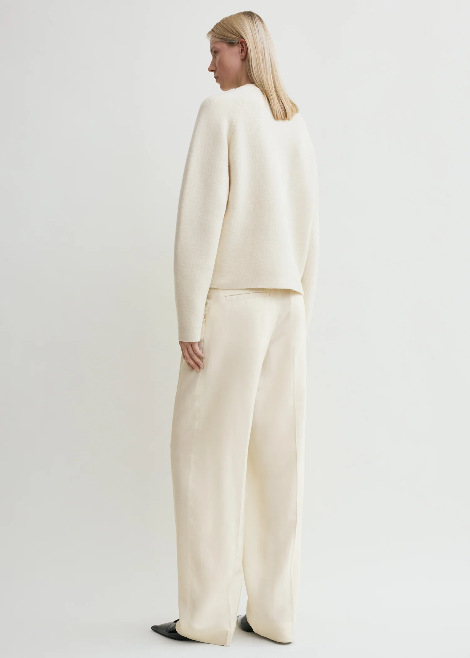 Hammered button cardigan milk - Image 3