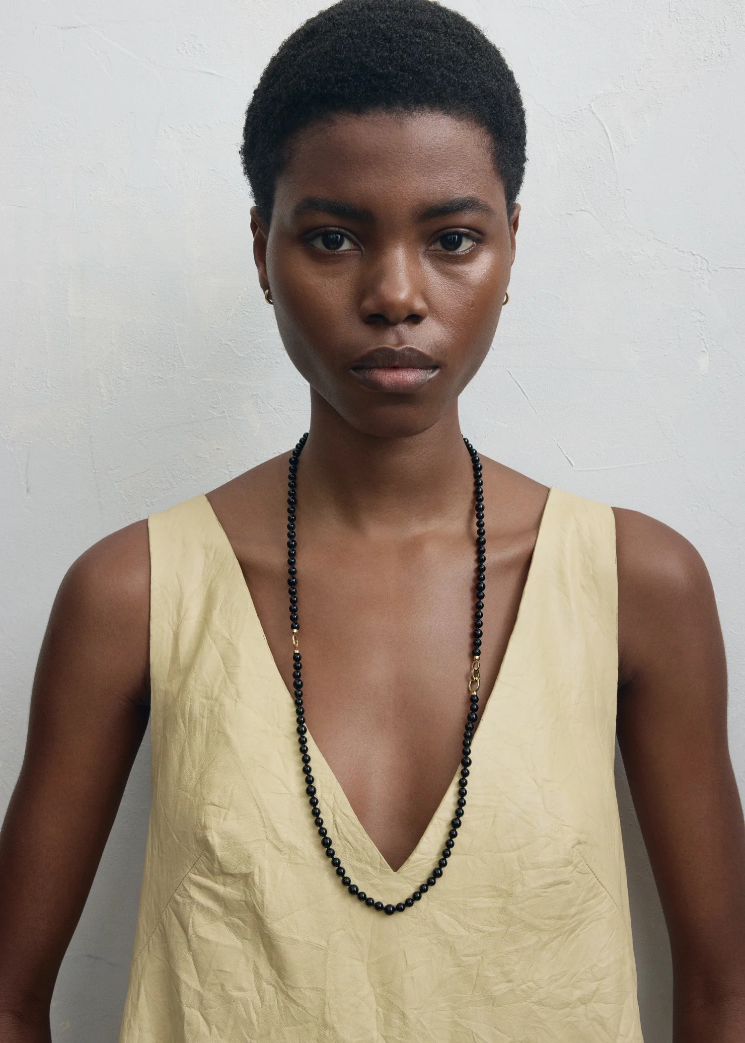 Infinity bead necklace black - Image 2