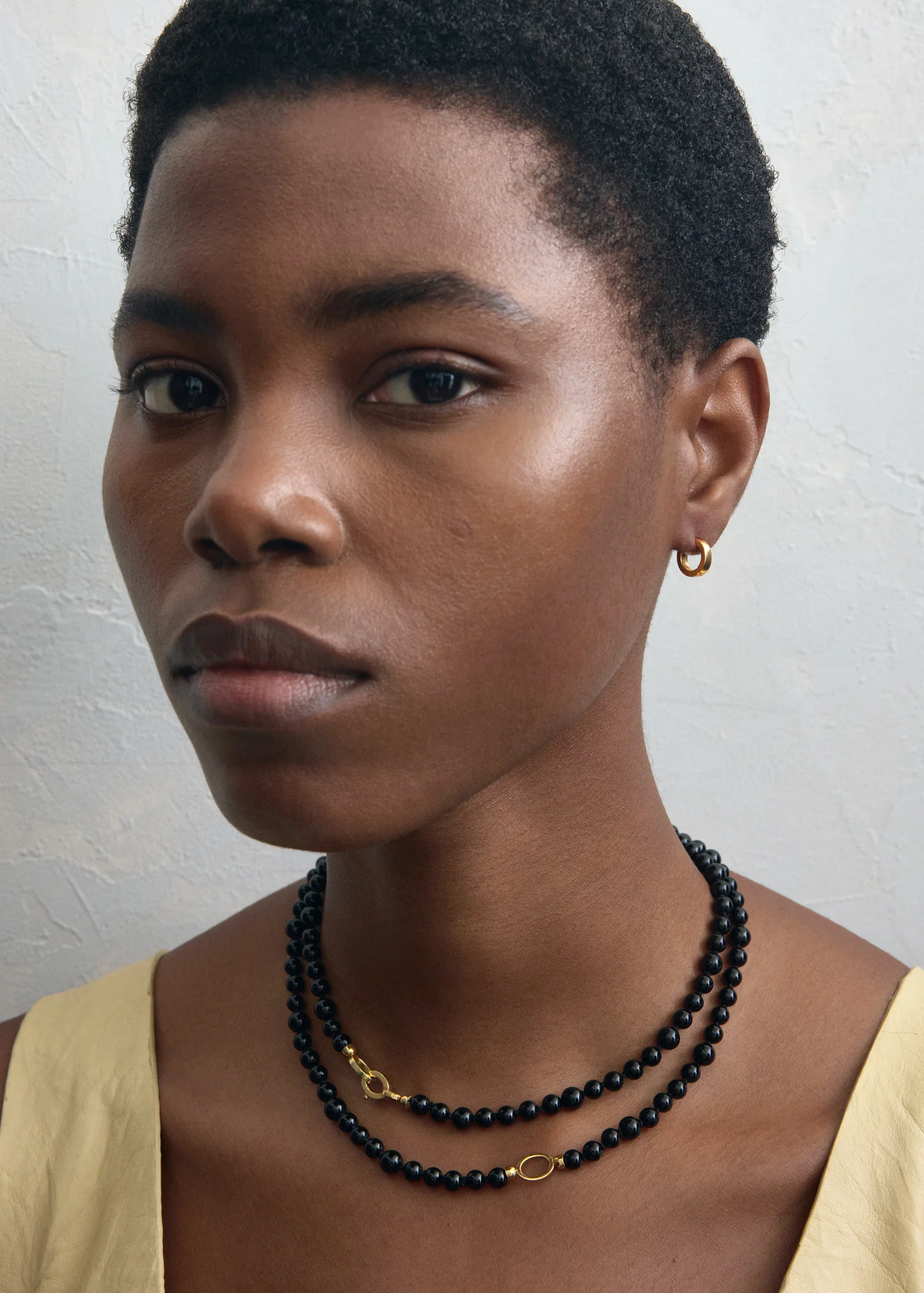 Infinity bead necklace black - Image 3