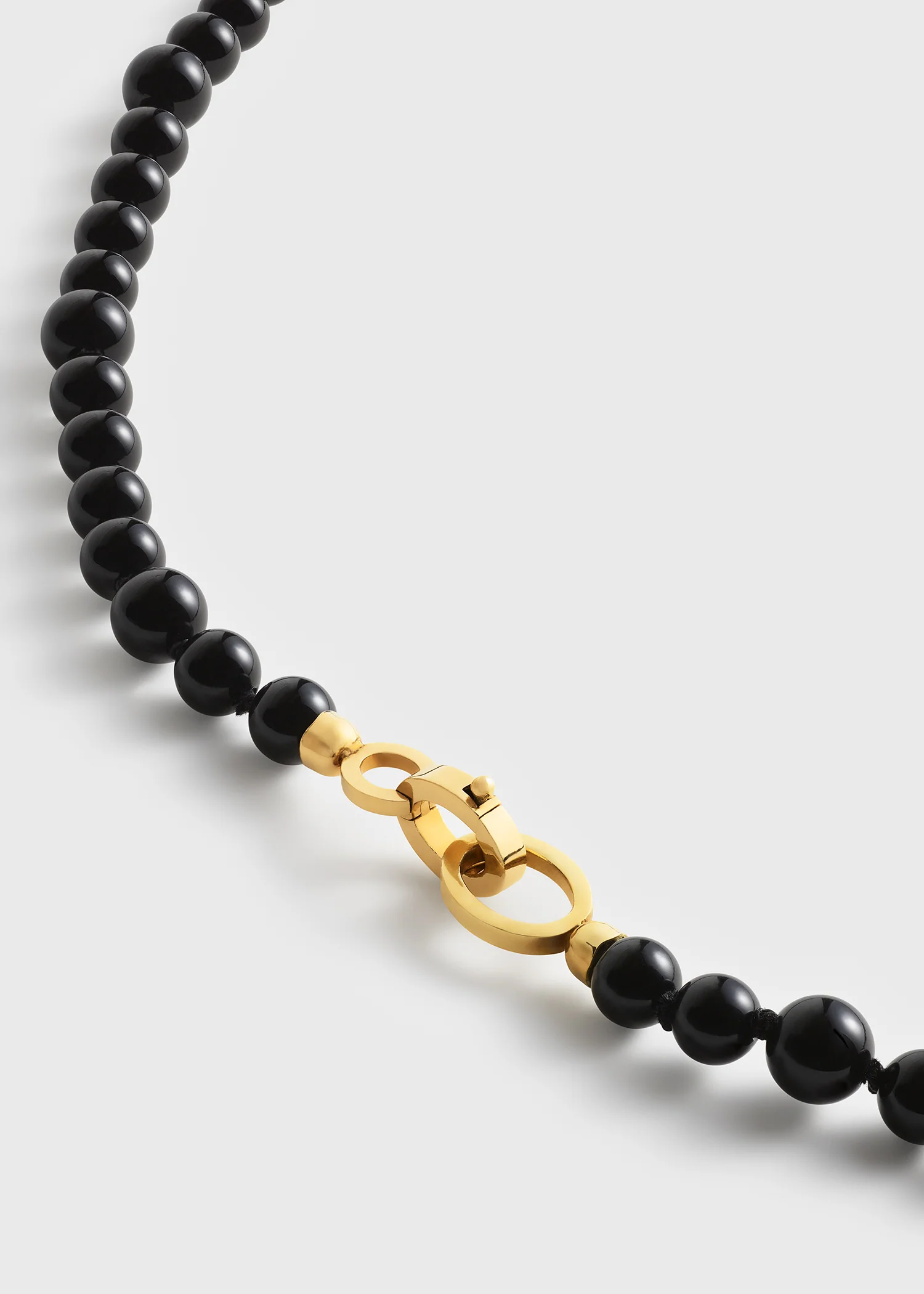 Infinity bead necklace black - Image 5