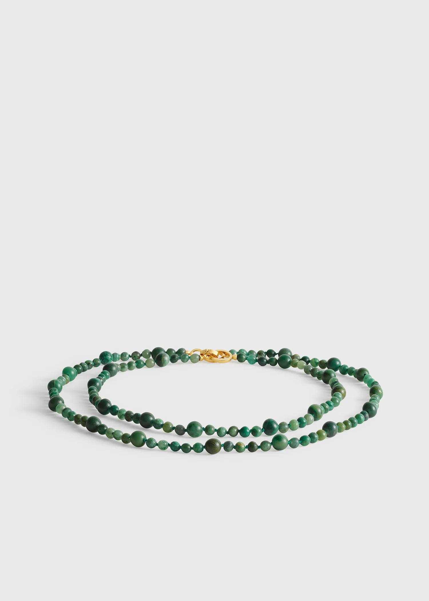 Infinity bead necklace dark green - Image 4