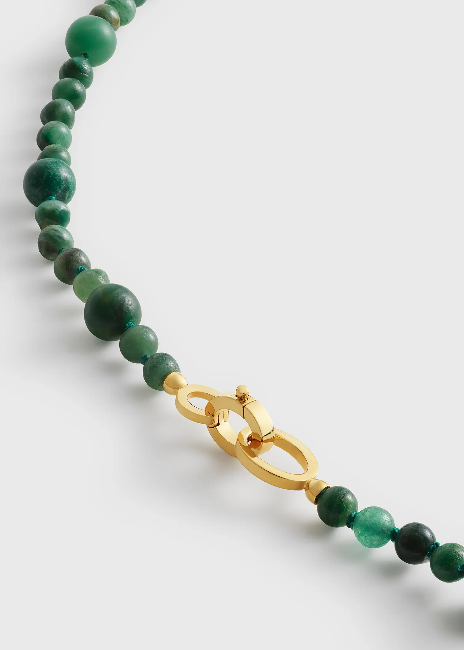 Infinity bead necklace dark green - Image 5