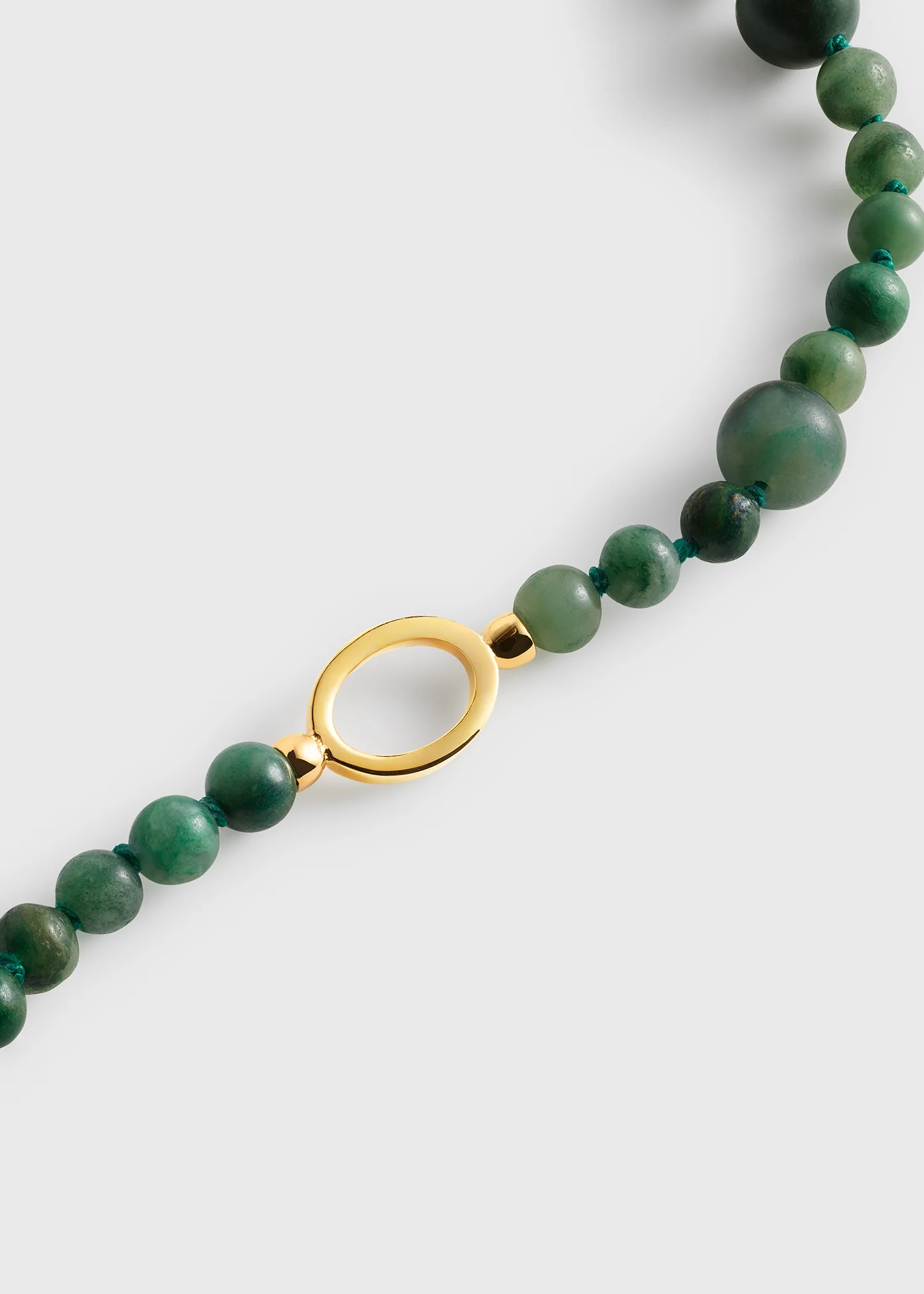 Infinity bead necklace dark green - Image 6