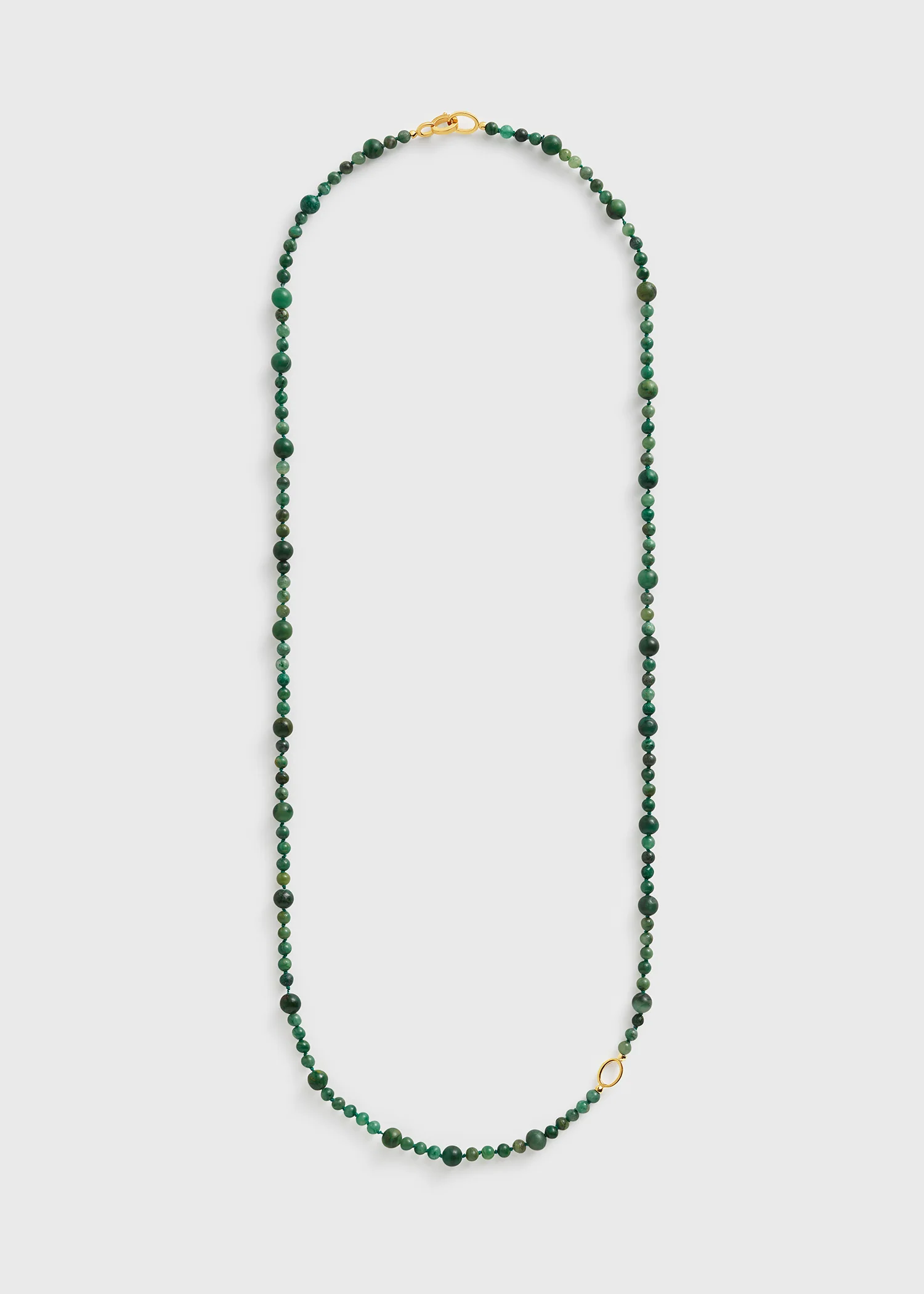 Infinity bead necklace dark green - Image 7