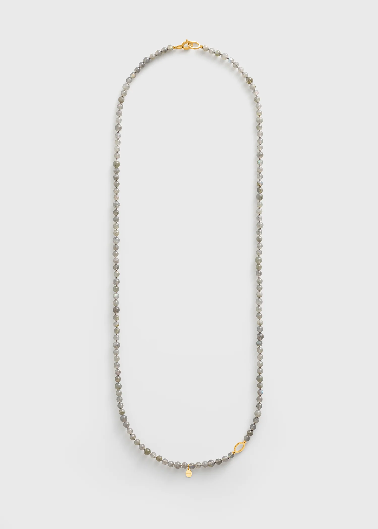 Infinity bead necklace glacier