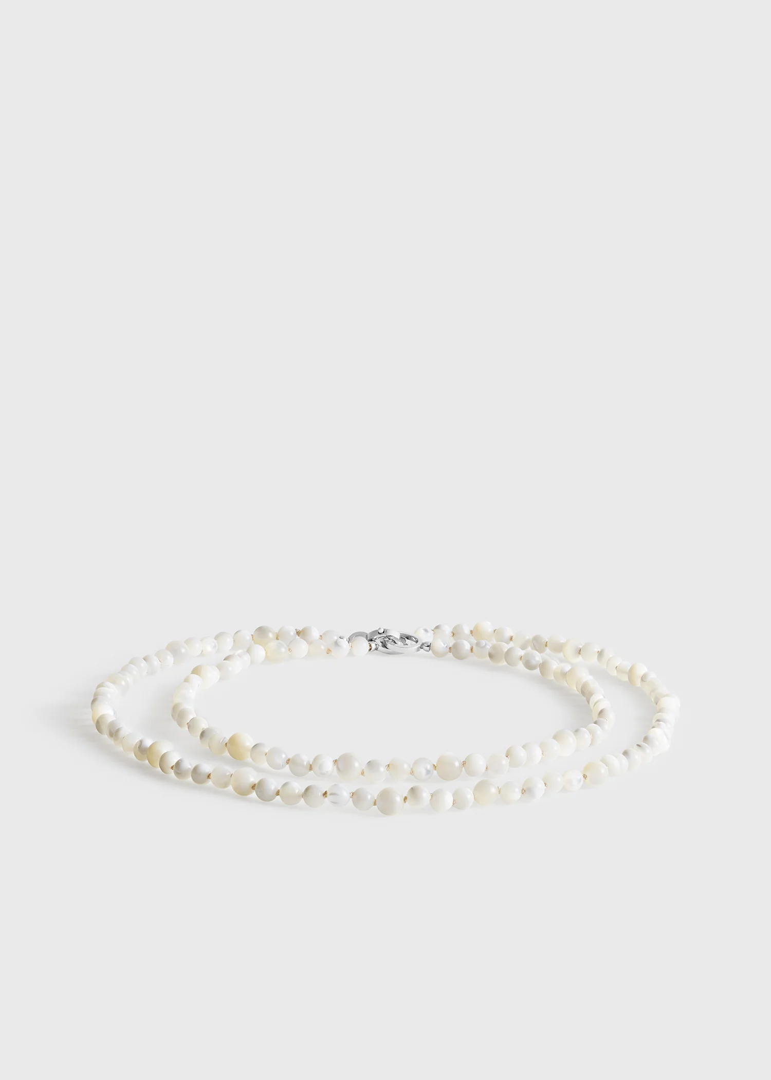 Infinity bead necklace white - Image 5