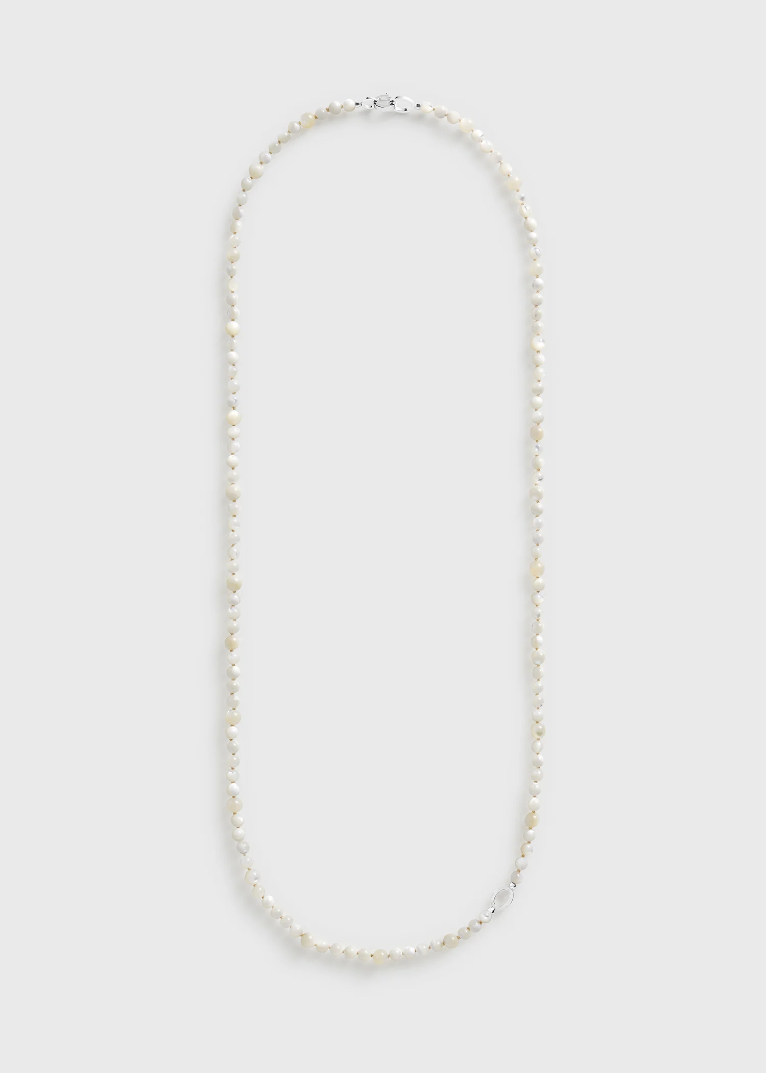 Infinity bead necklace white - Image 8