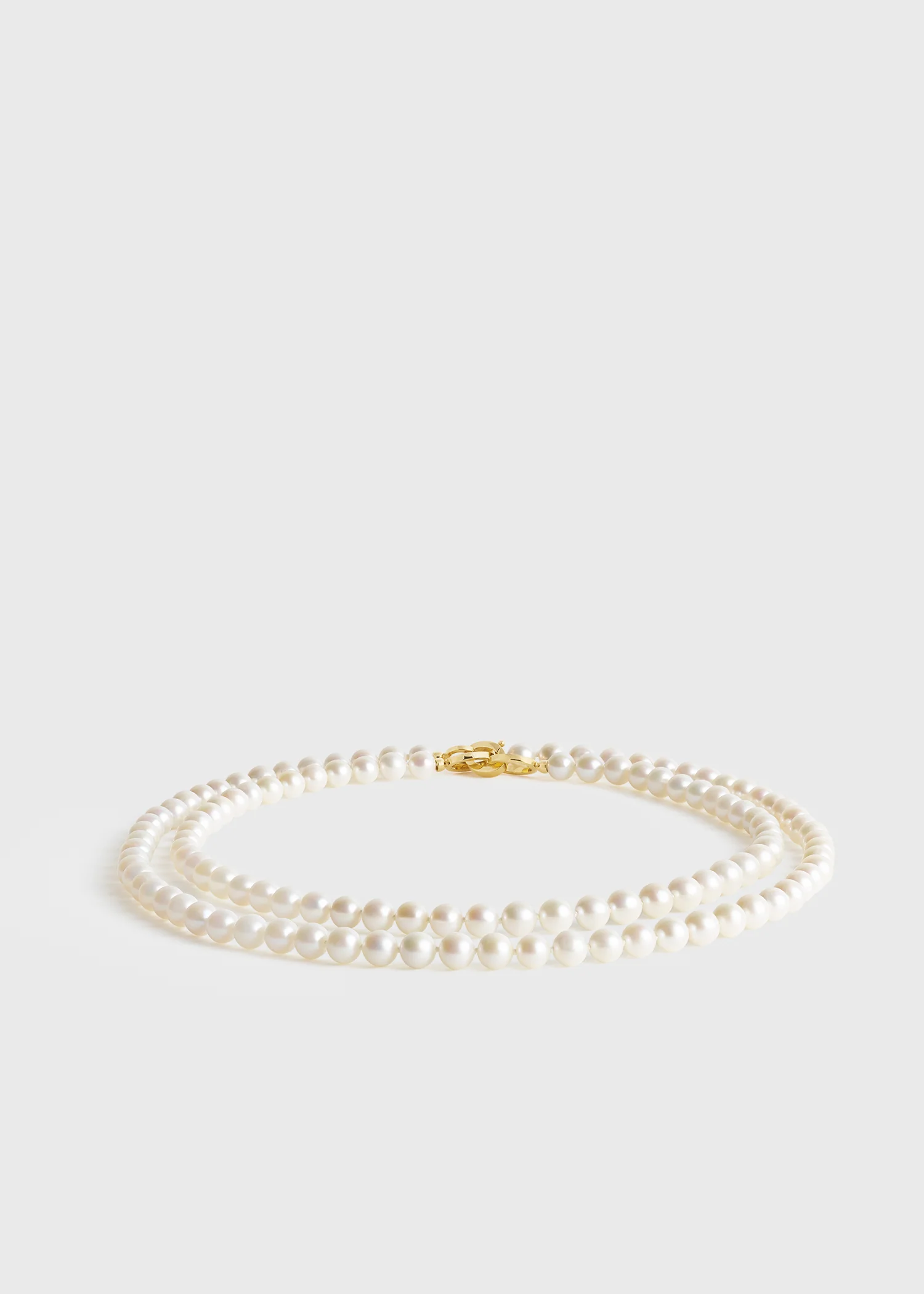 Infinity pearl necklace white - Image 6