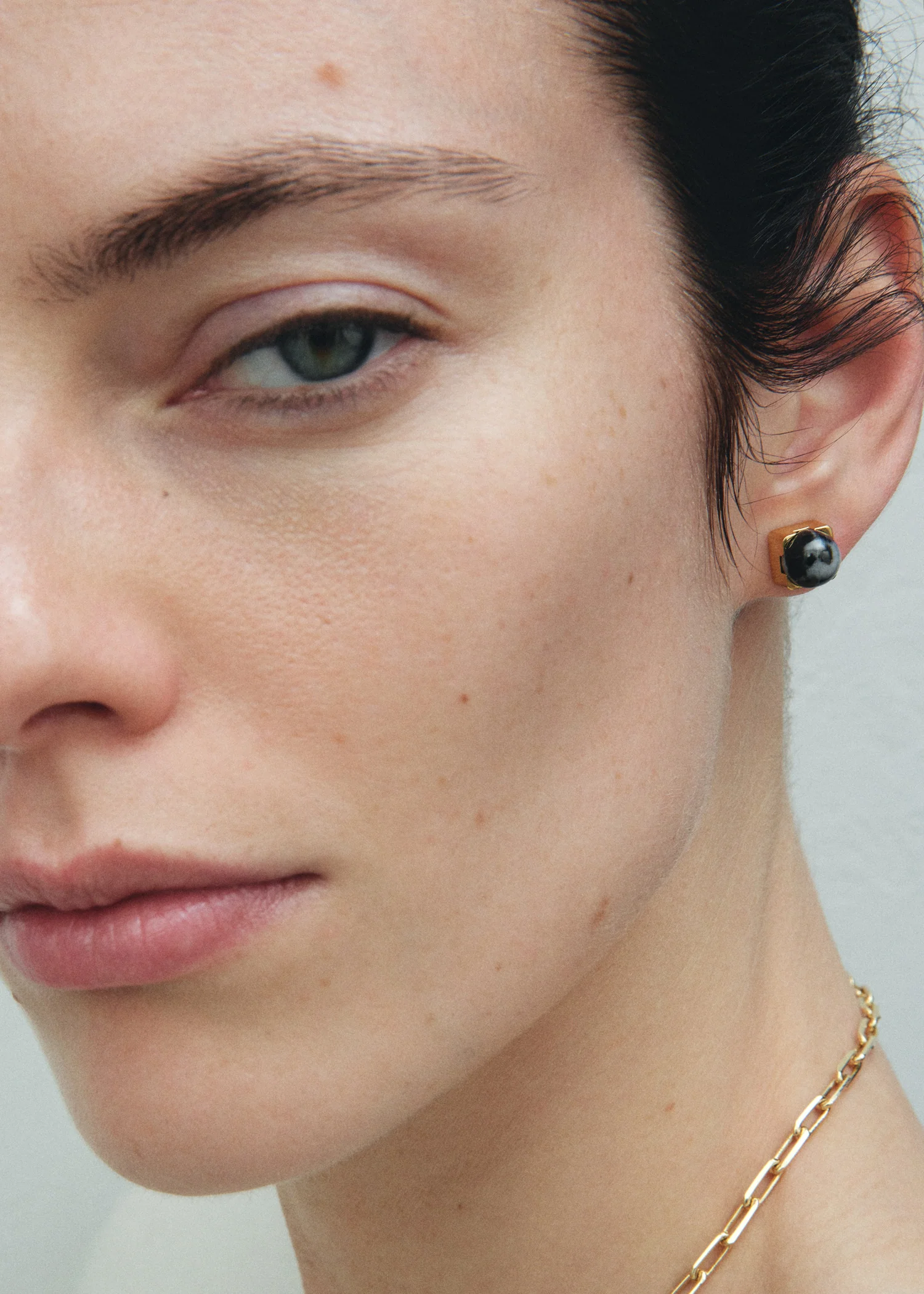 Jasper studs black/off white - Image 3