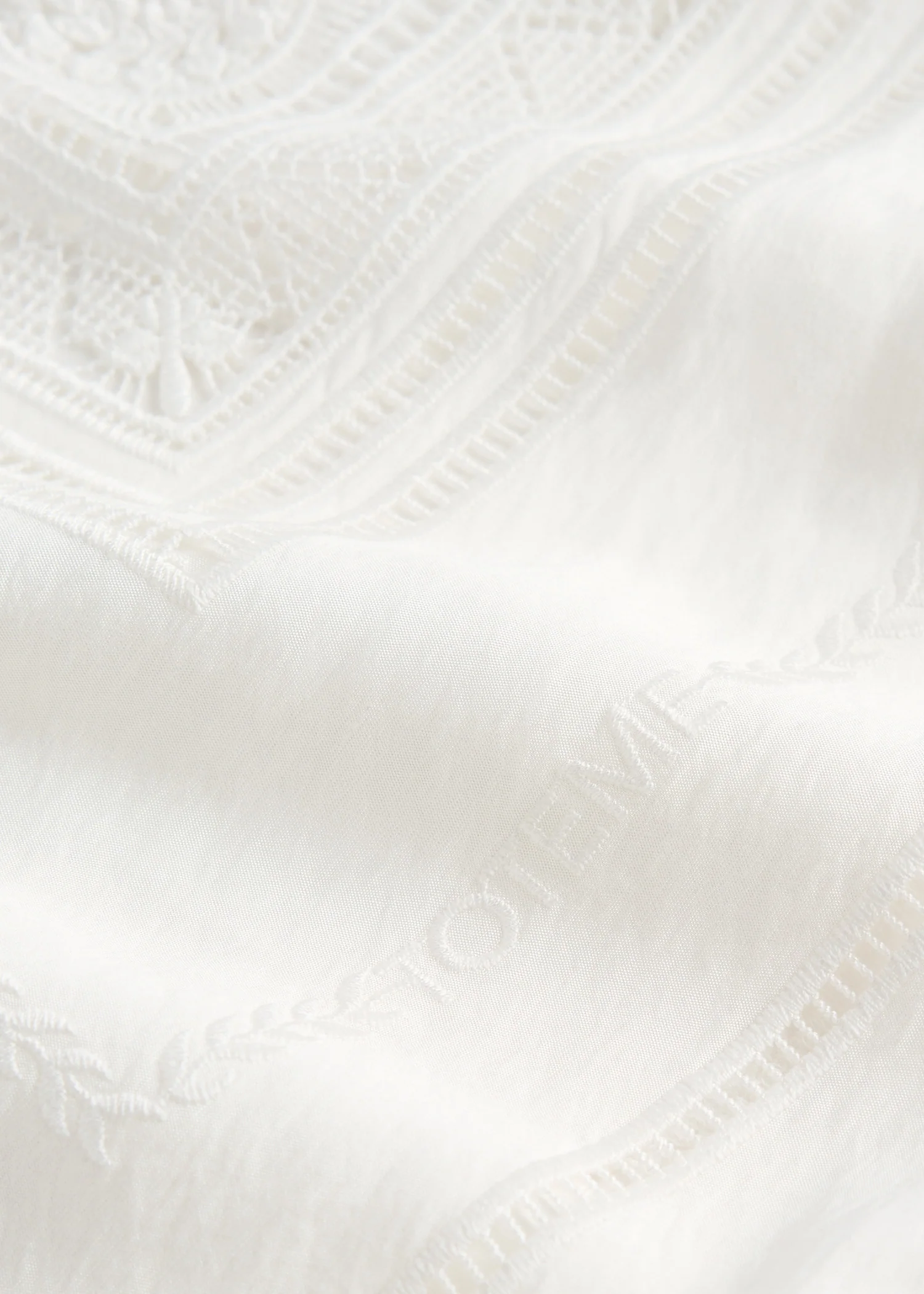Lace scarf white - Image 4