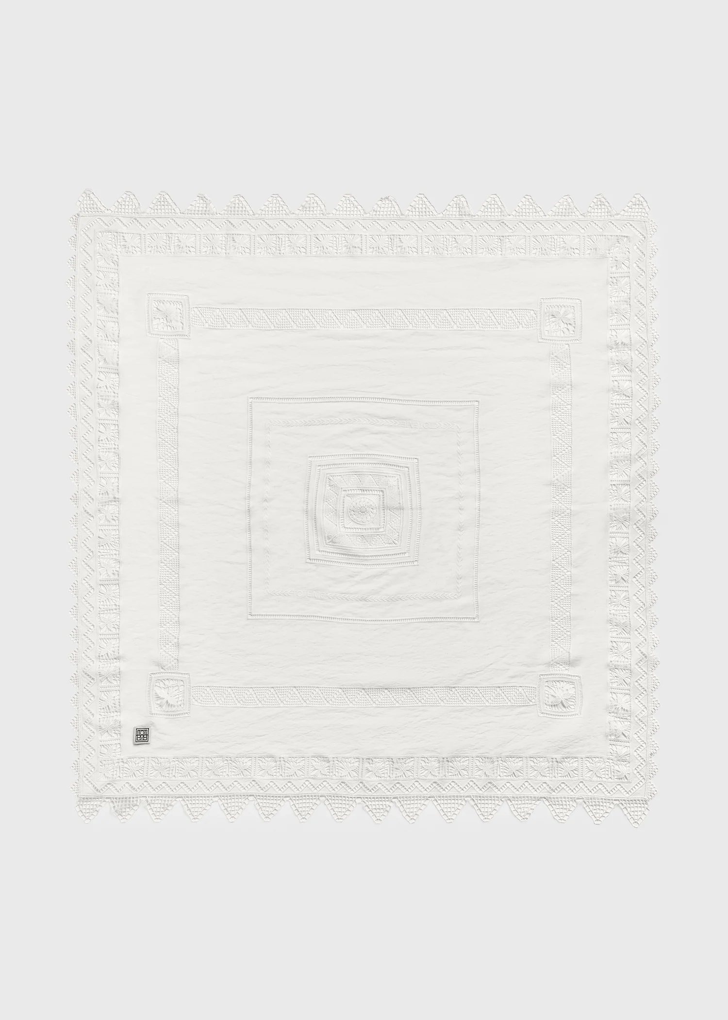 Lace scarf white - Image 6