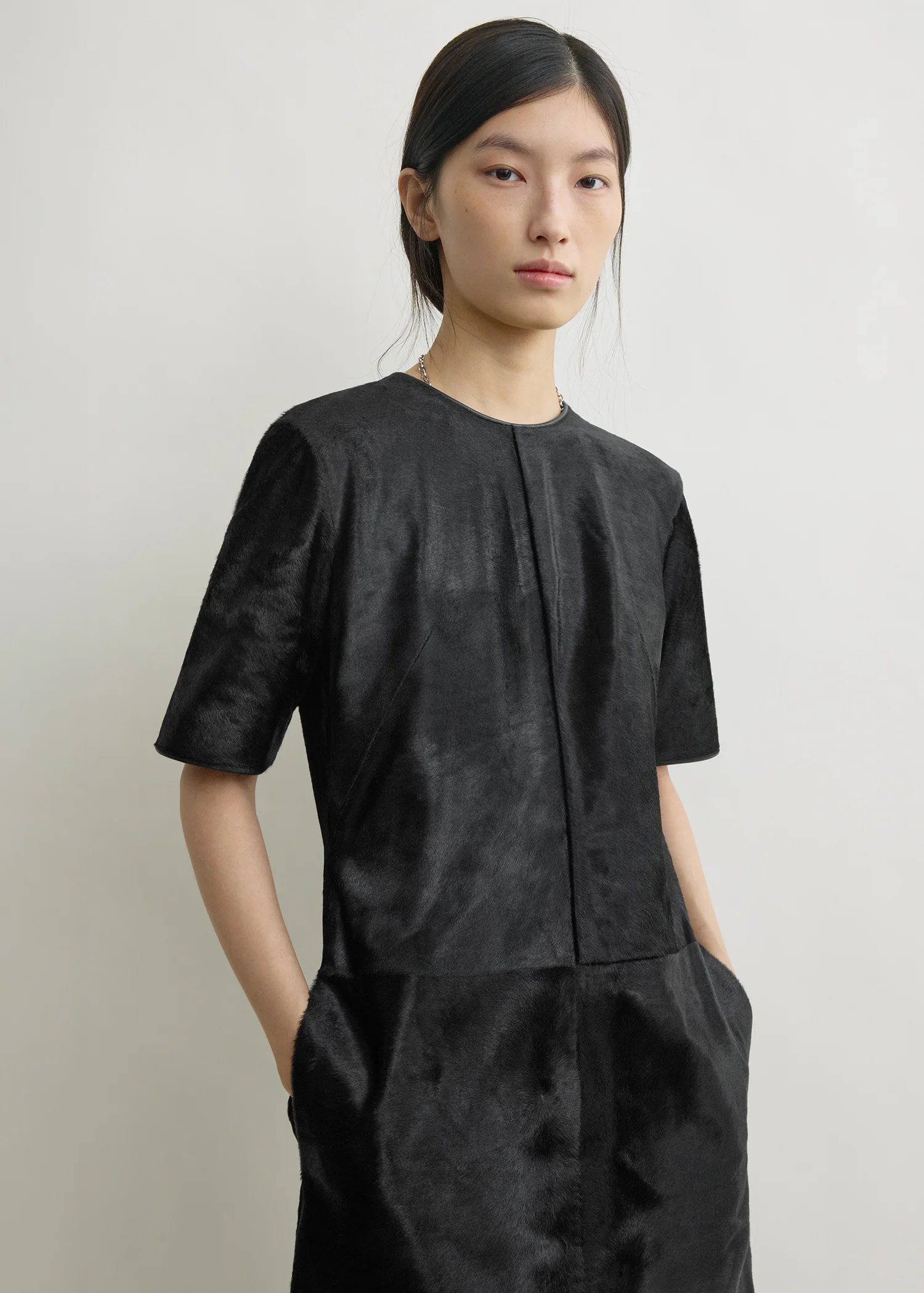 Leather dress black - Image 4