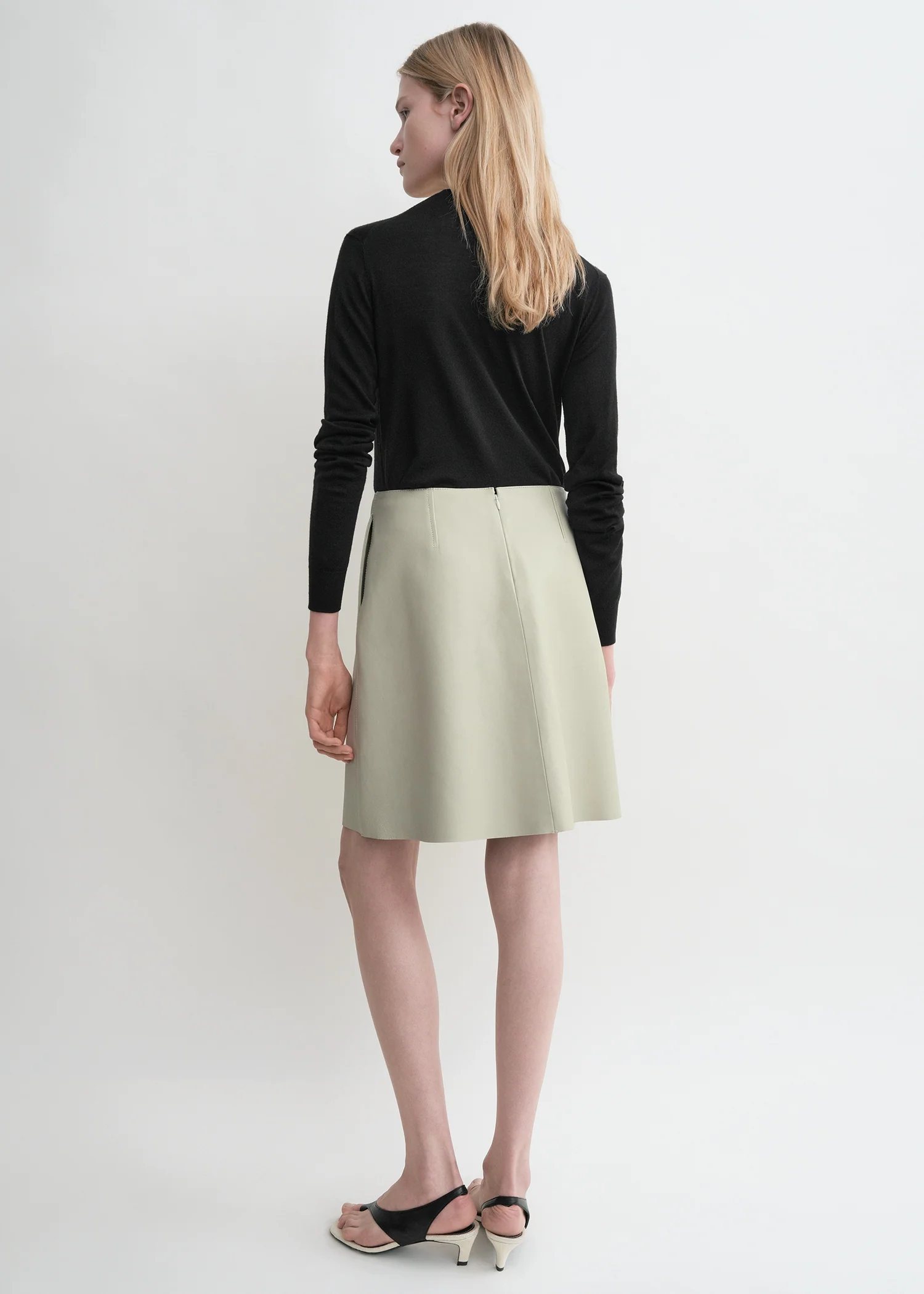 Leather skirt peanut - Image 3