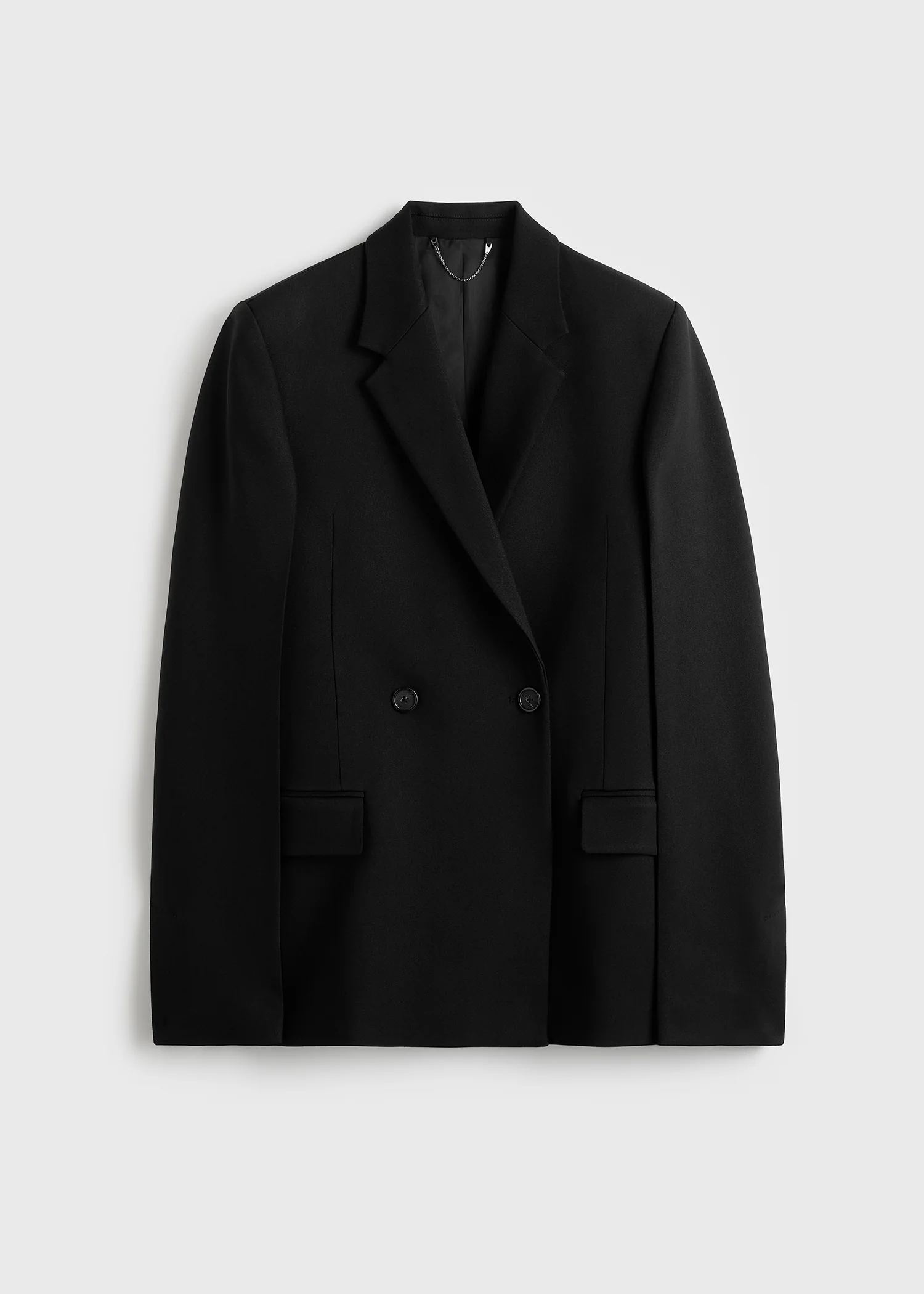 Long boxy blazer black - Image 5