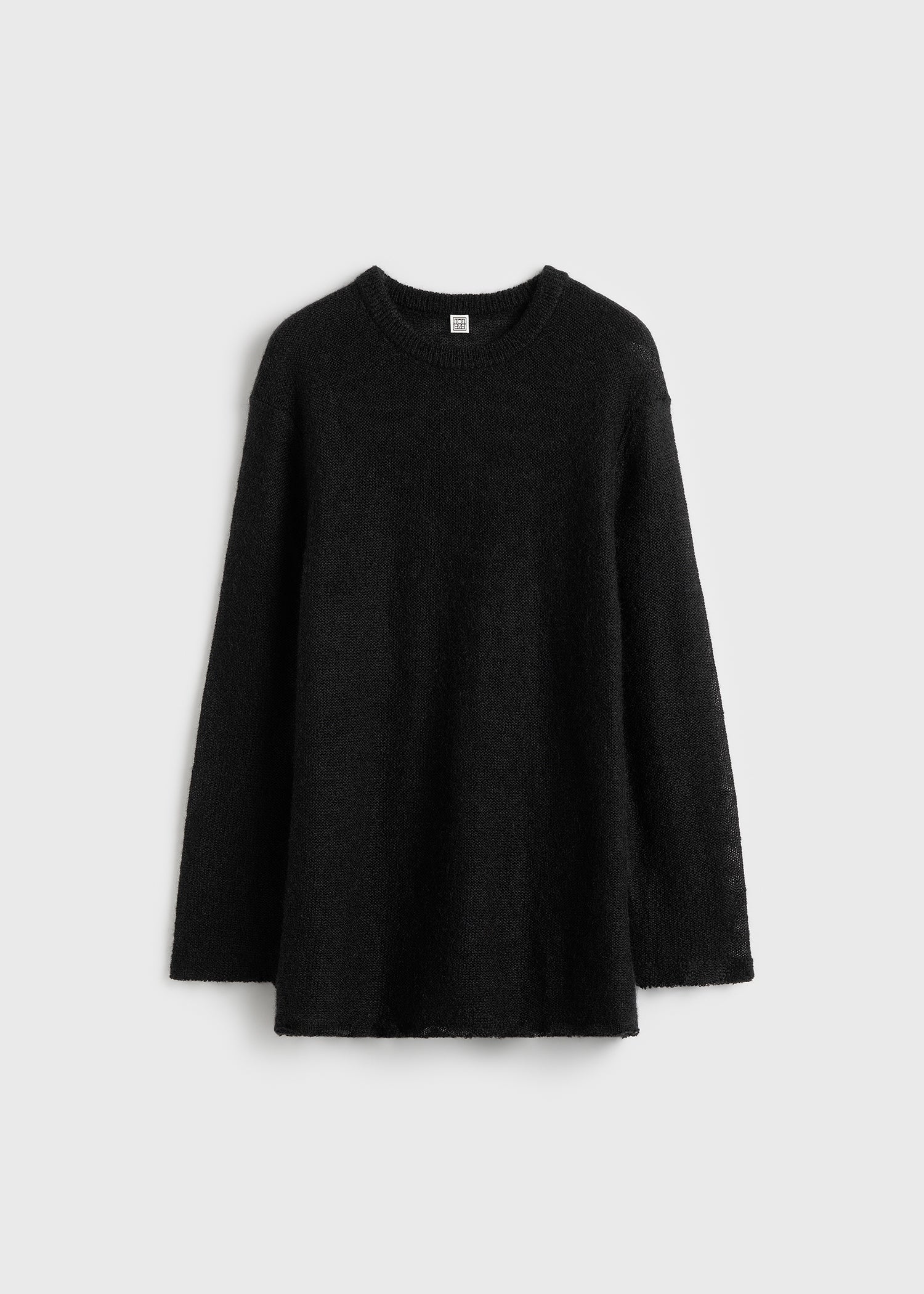 Long open weave knit black - Image 6