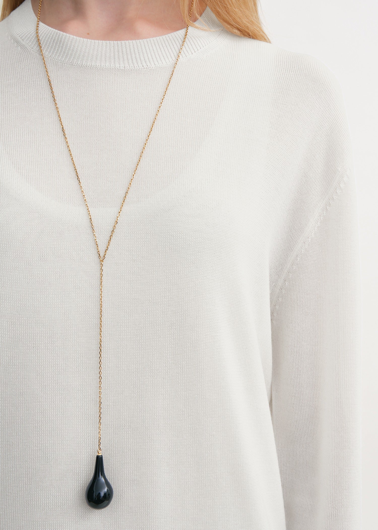 Long-sleeve tee knit white - Image 5