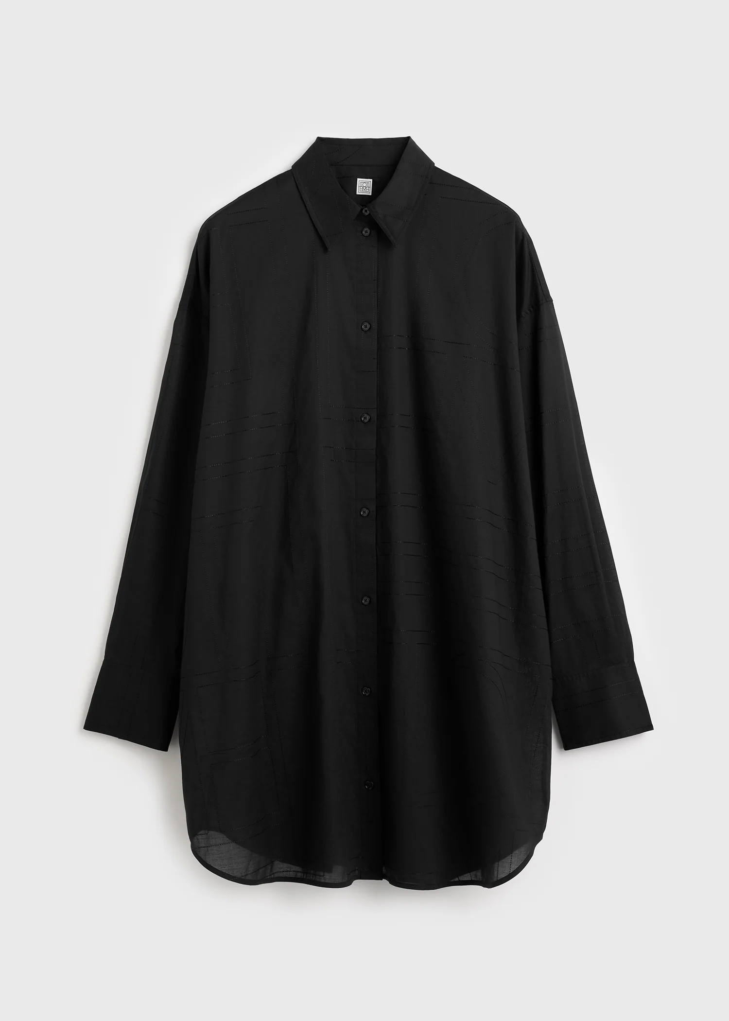 Long summer shirt black - Image 7