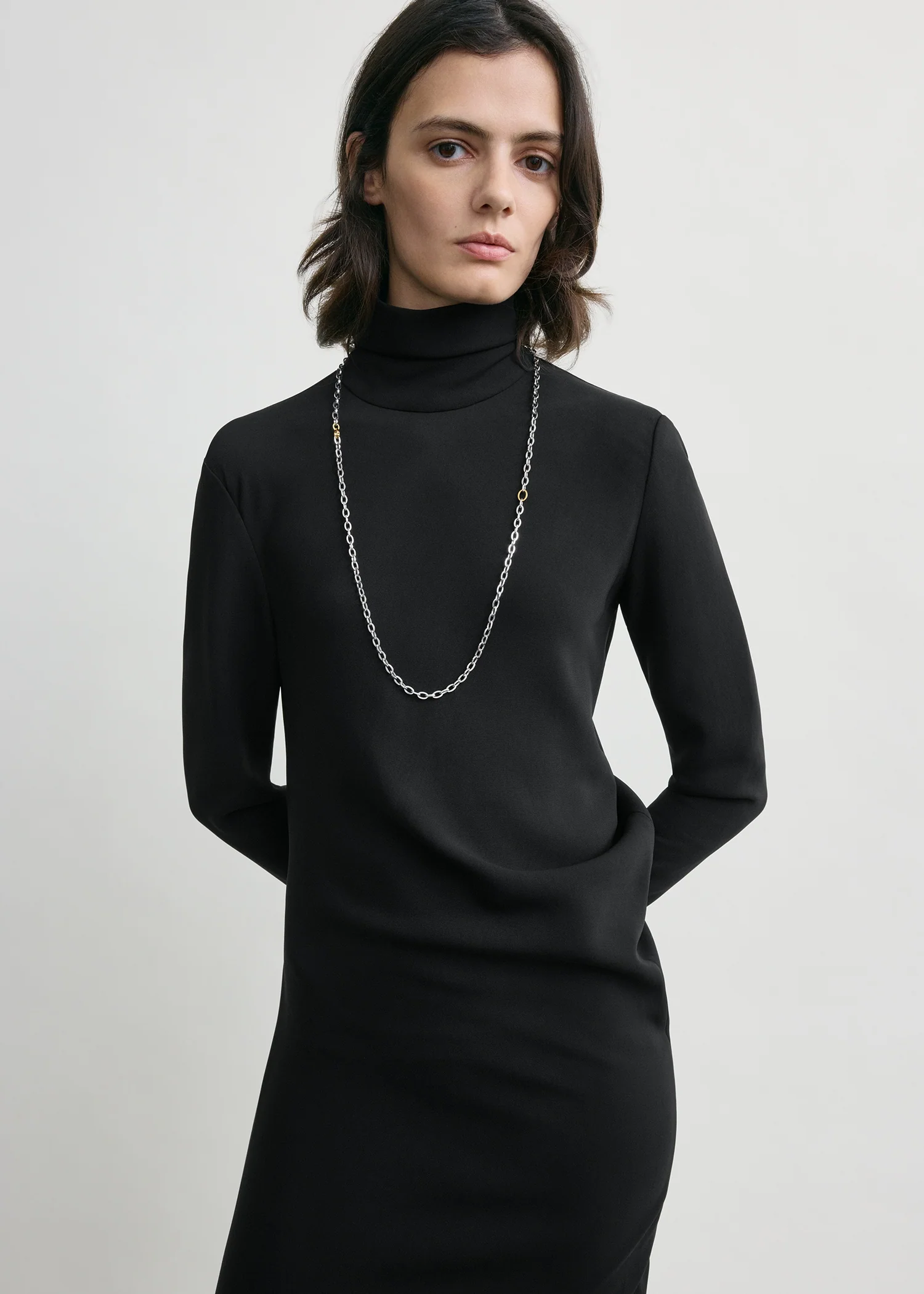 Long twist dress black - Image 4