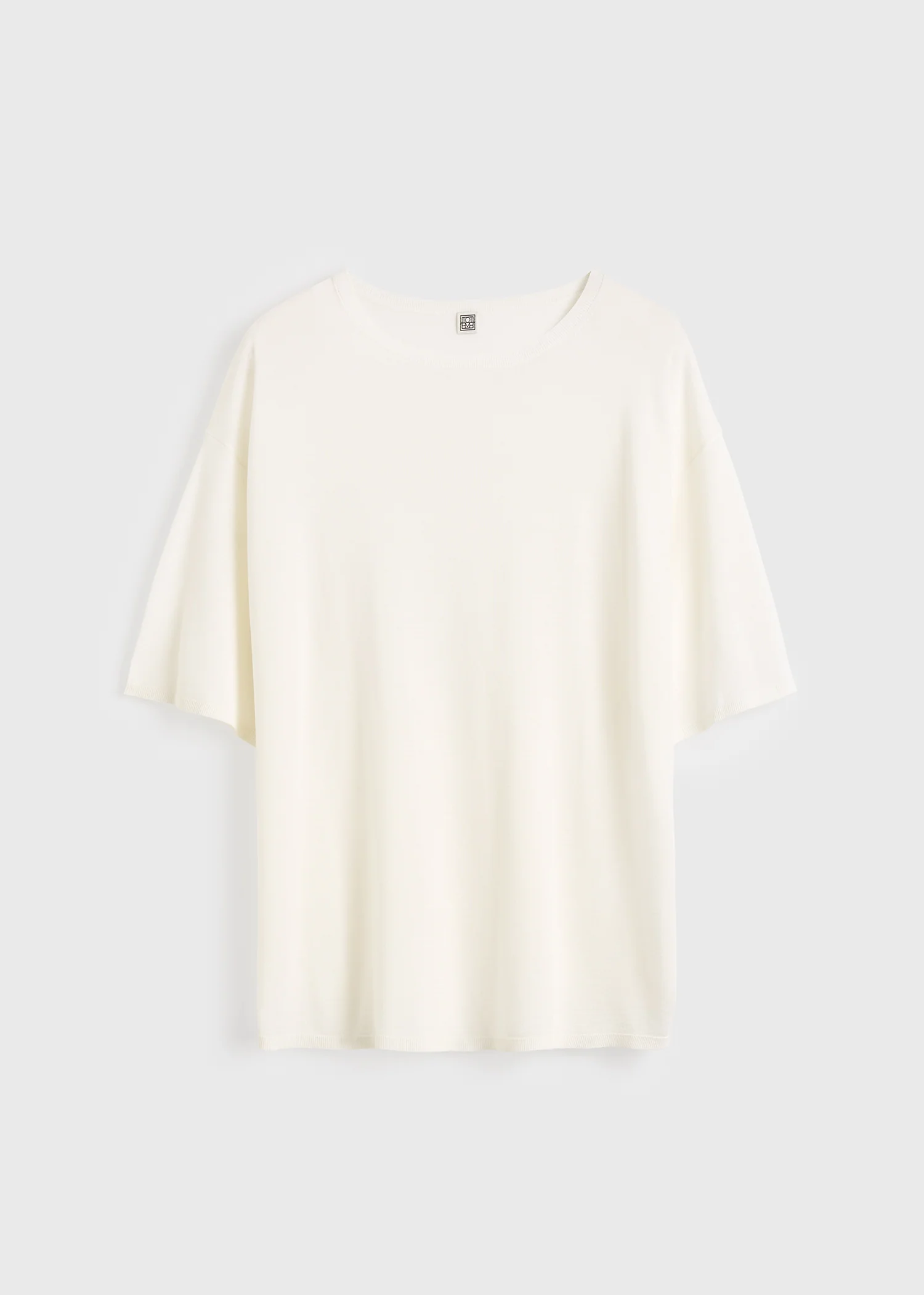 Longline tee knit white - Image 5