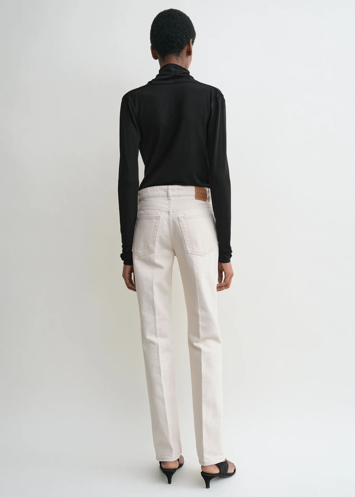 Low slim denim ecru - Image 3
