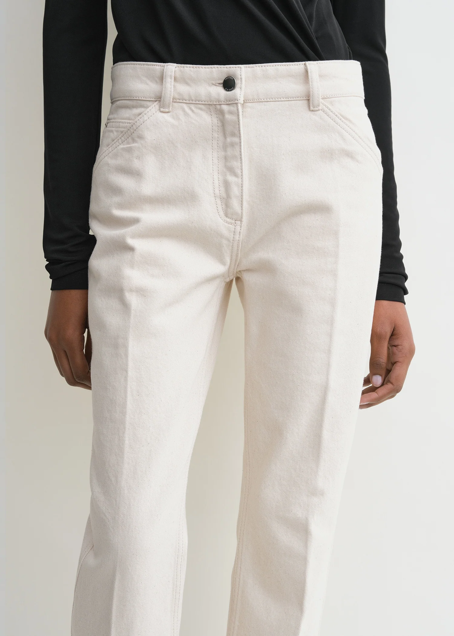 Low slim denim ecru - Image 4
