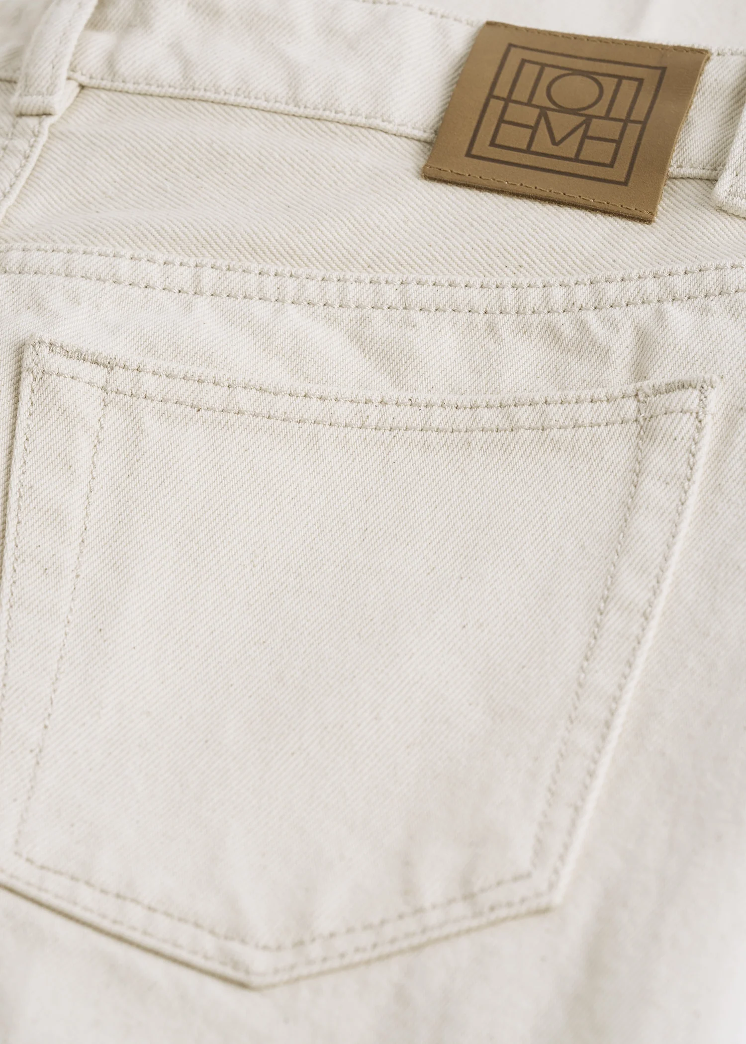 Low slim denim ecru - Image 5